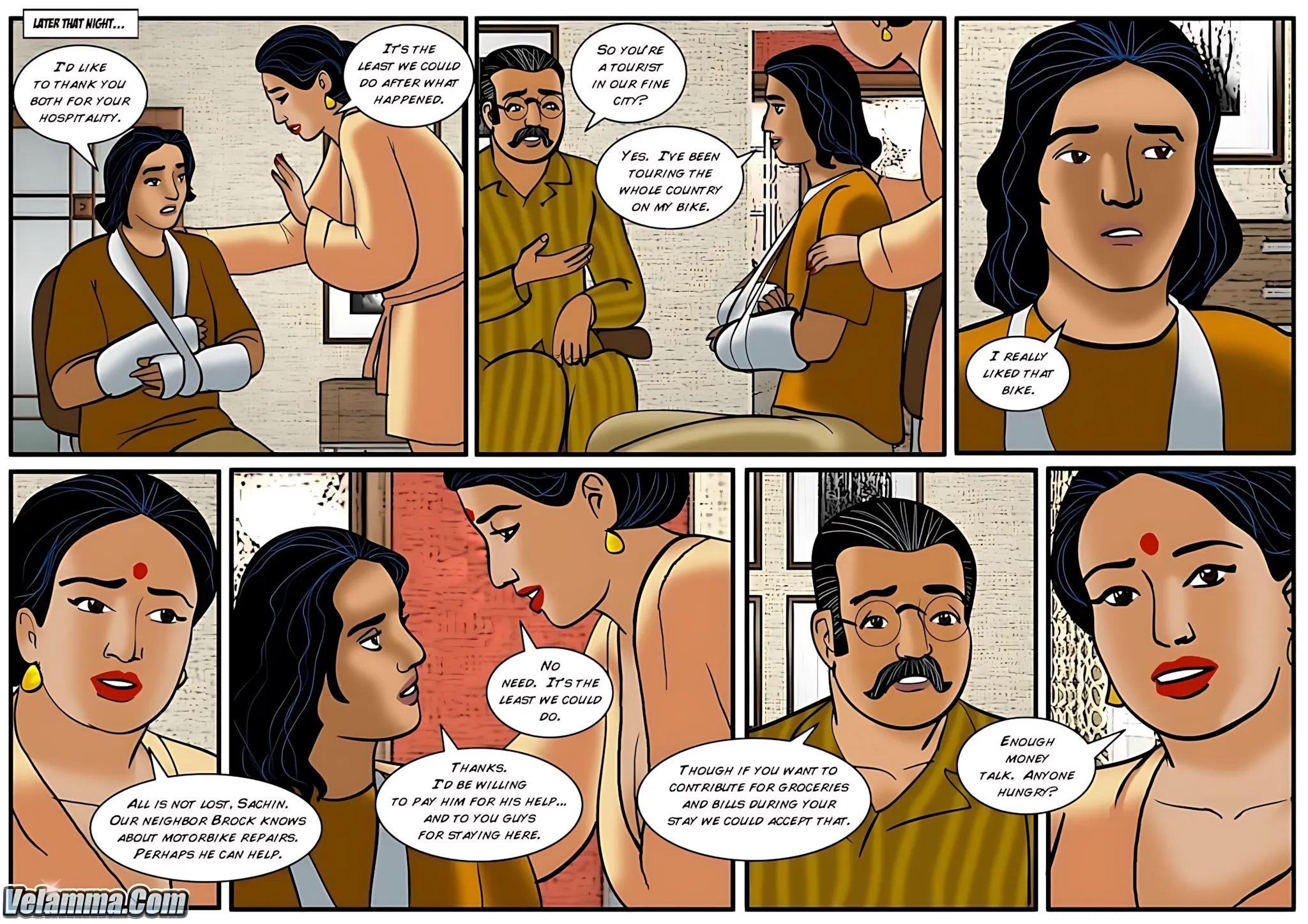 Velamma All Episodes Comics, 35 . Velamma - Episode 35 - The Accident, page 12 of 30