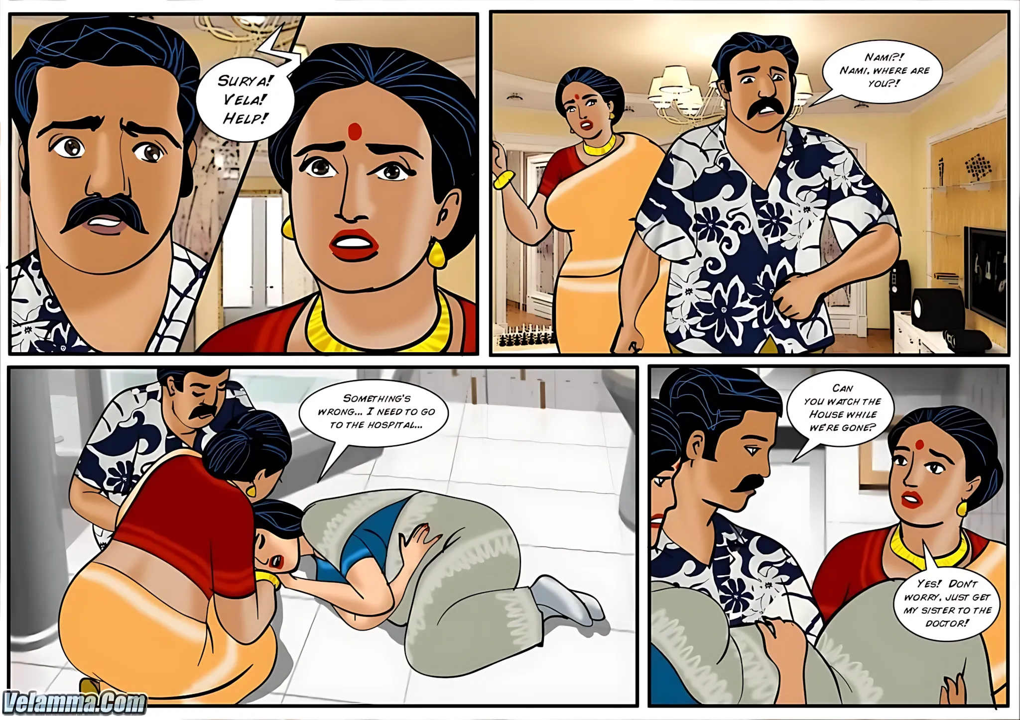 Velamma All Episodes Comics, 34 . Velamma - Episode 34 - Another Family Affair, page 11 of 28