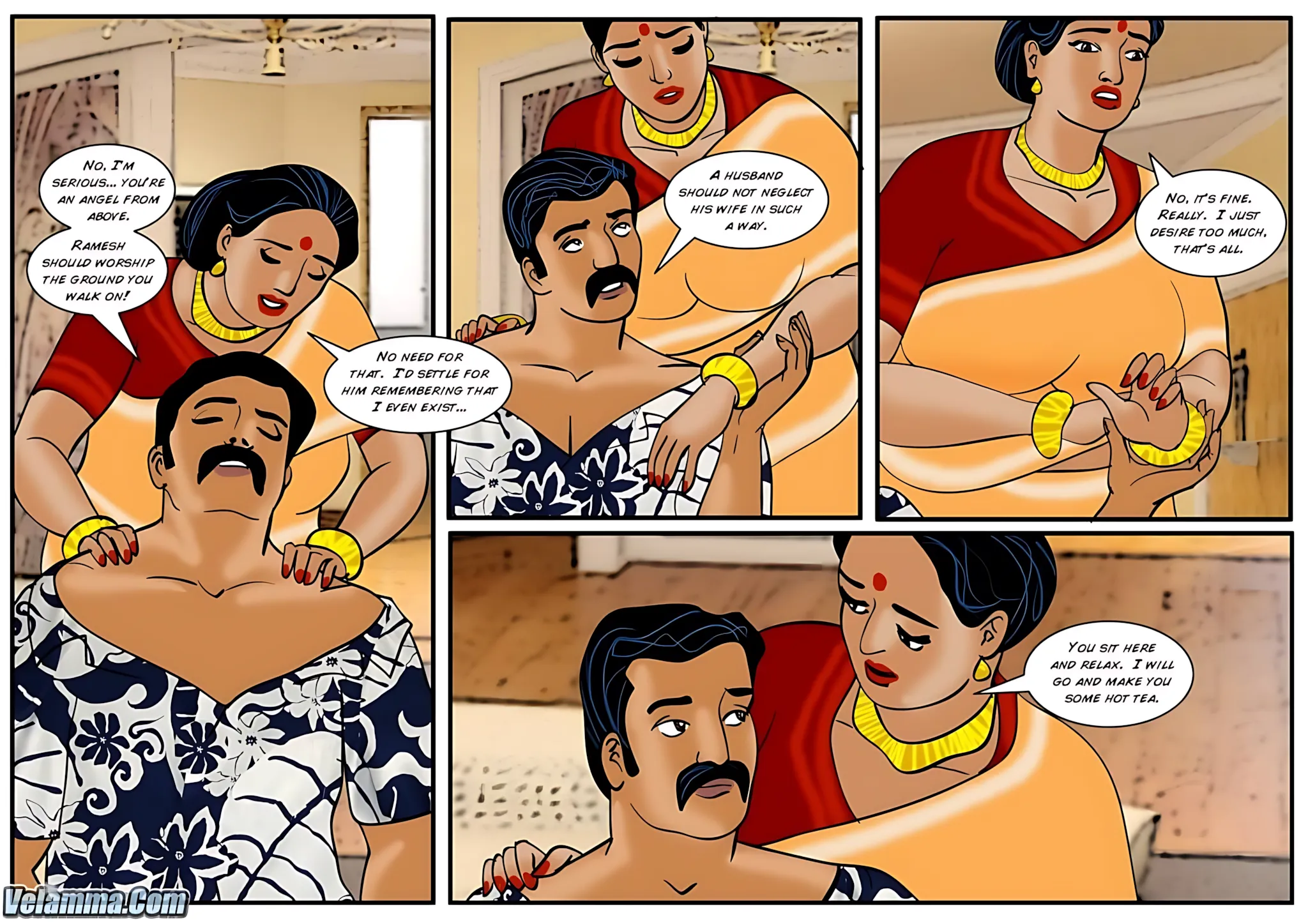 Velamma All Episodes Comics, 34 . Velamma - Episode 34 - Another Family Affair, page 14 of 28
