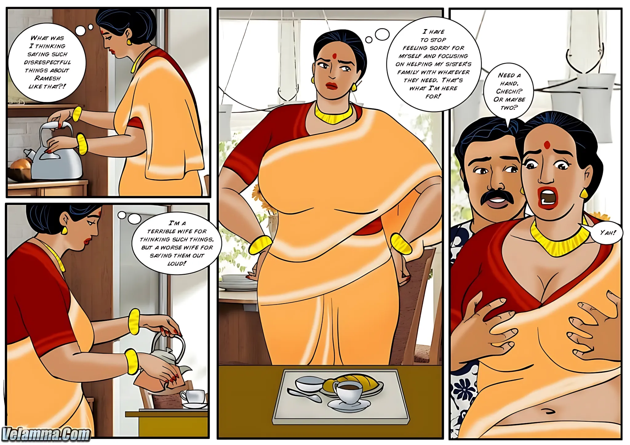 Velamma All Episodes Comics, 34 . Velamma - Episode 34 - Another Family Affair, page 15 of 28