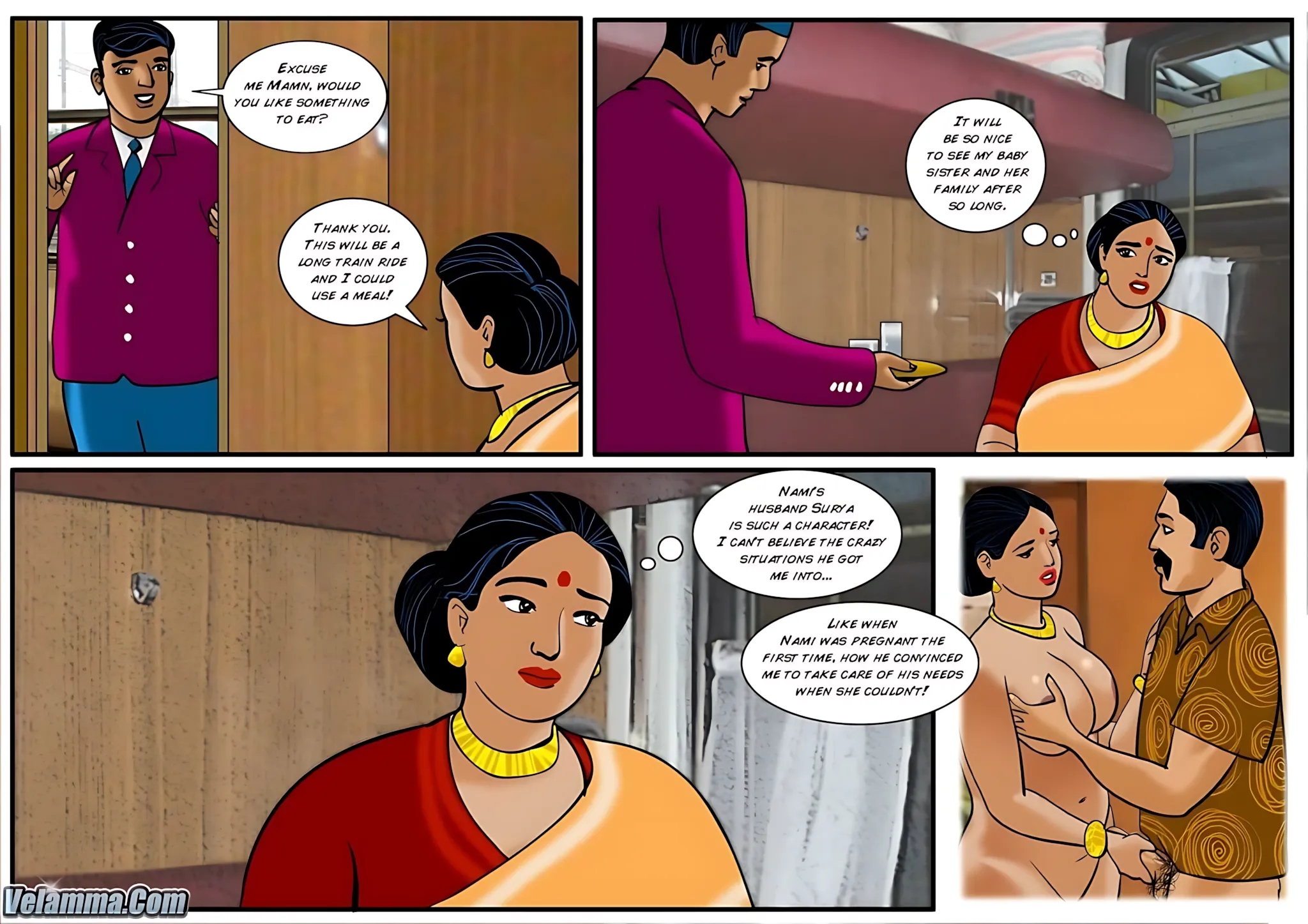 Velamma All Episodes Comics, 34 . Velamma - Episode 34 - Another Family Affair, page 3 of 28