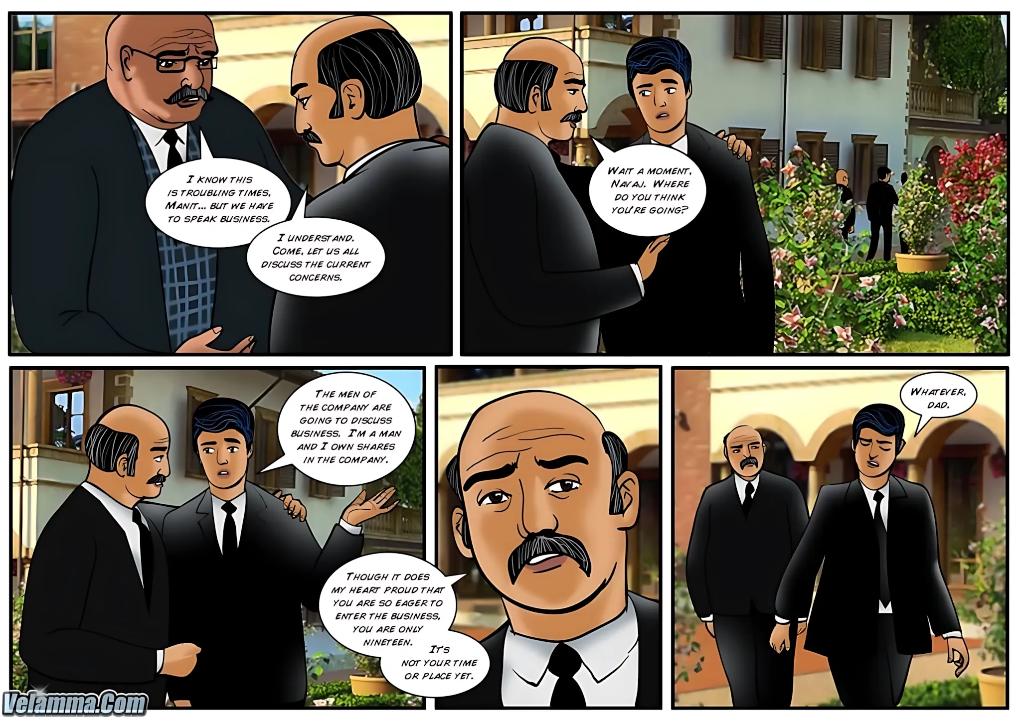 Velamma All Episodes Comics, 33 . Velamma - Episode 33 - The Funeral, page 3 of 31