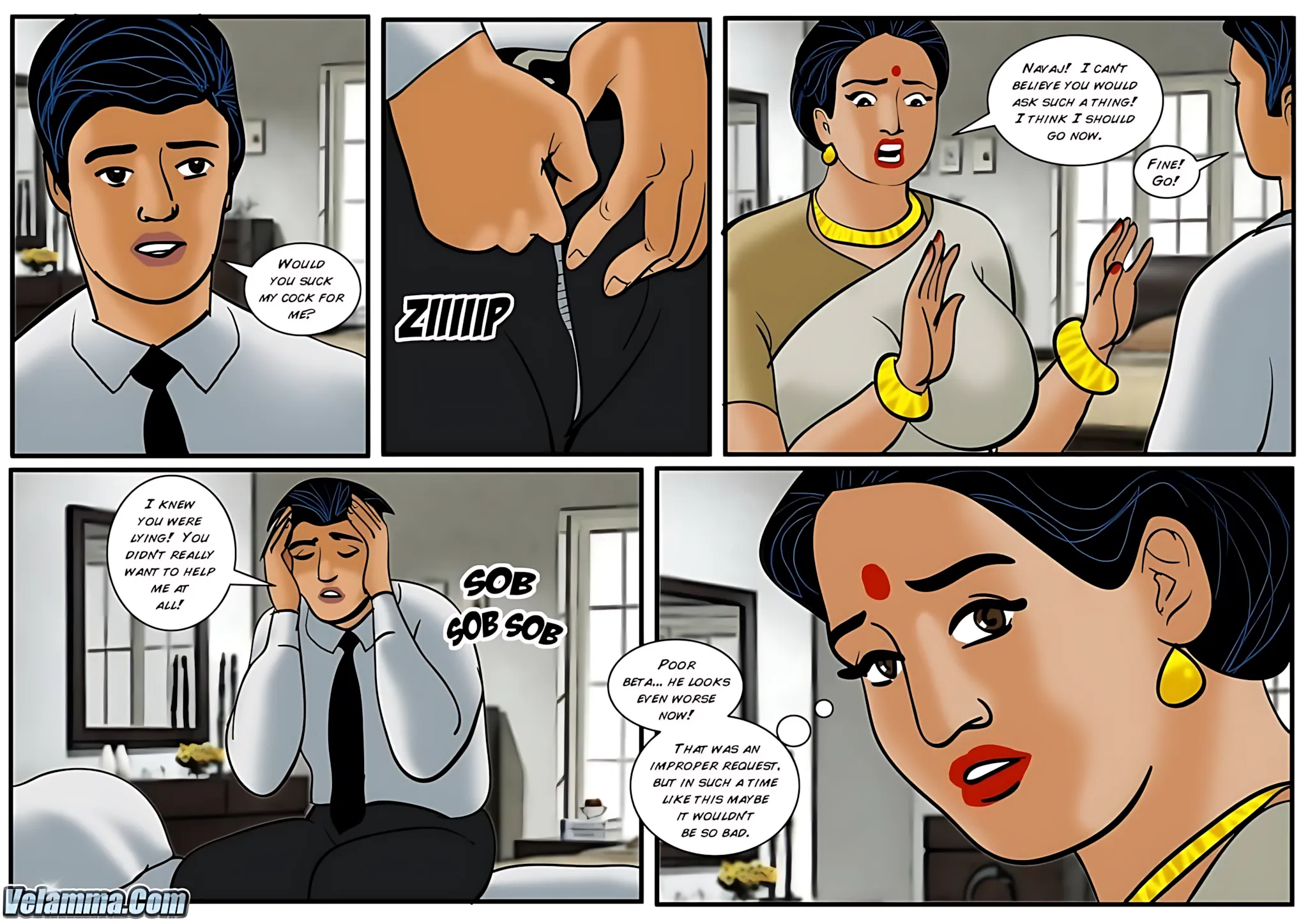 Velamma All Episodes Comics, 33 . Velamma - Episode 33 - The Funeral, page 10 of 31