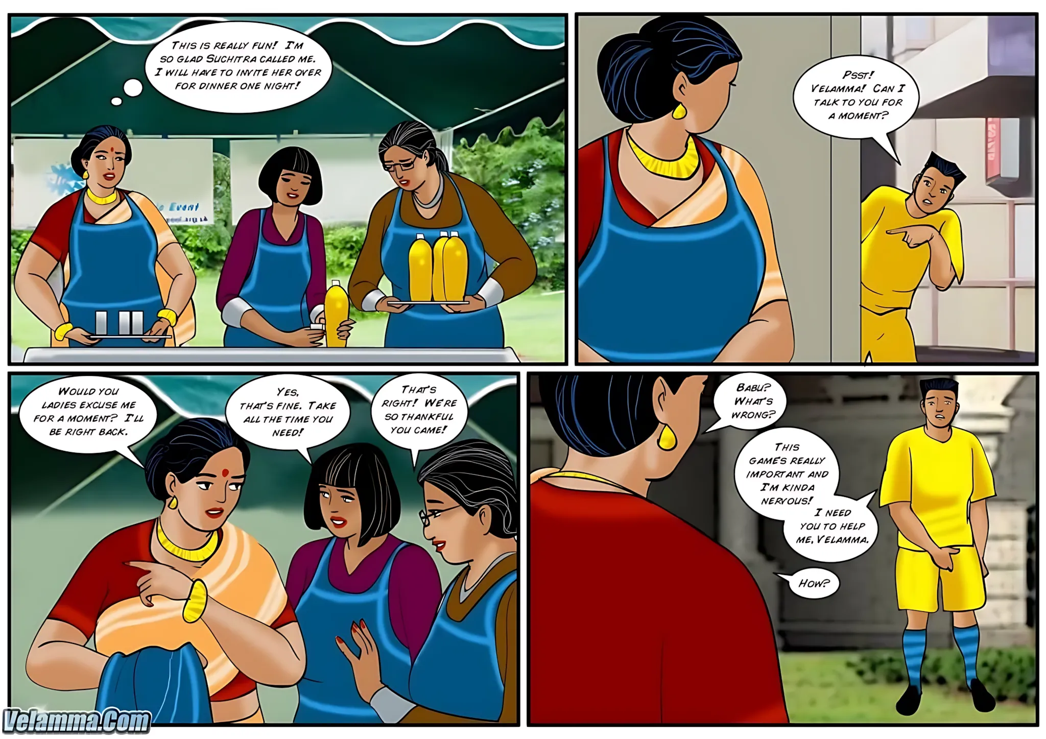 Velamma All Episodes Comics, 32 . Velamma - Episode 32 - The Peacemaker, page 6 of 31