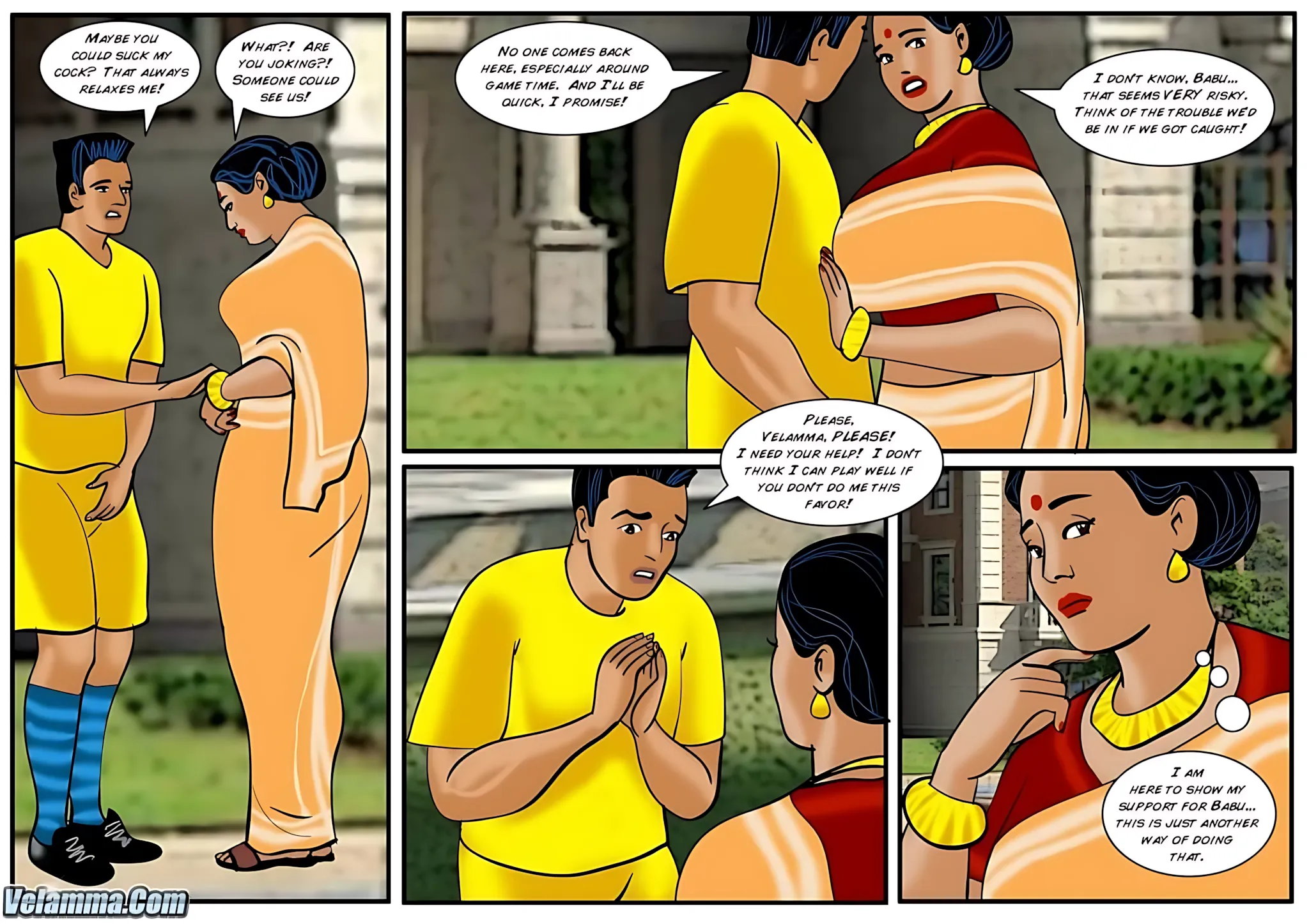 Velamma All Episodes Comics, 32 . Velamma - Episode 32 - The Peacemaker, page 7 of 31