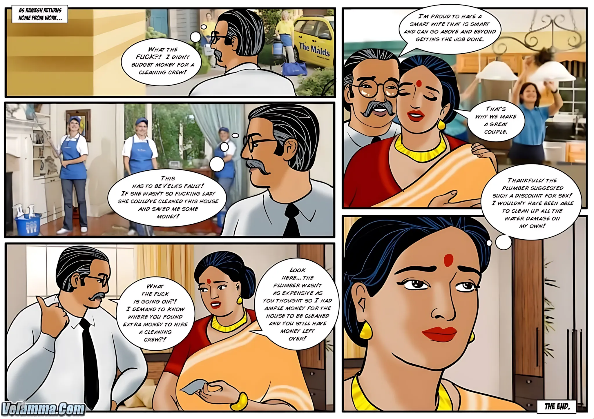 Velamma All Episodes Comics, 31 . Velamma - Episode 31 - Plumbing Problems, page 31 of 31