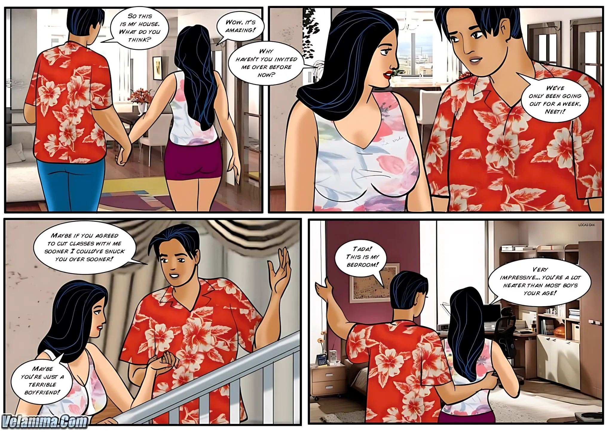 Velamma All Episodes Comics, 30 . Velamma - Episode 30 - Virgin School, page 4 of 31