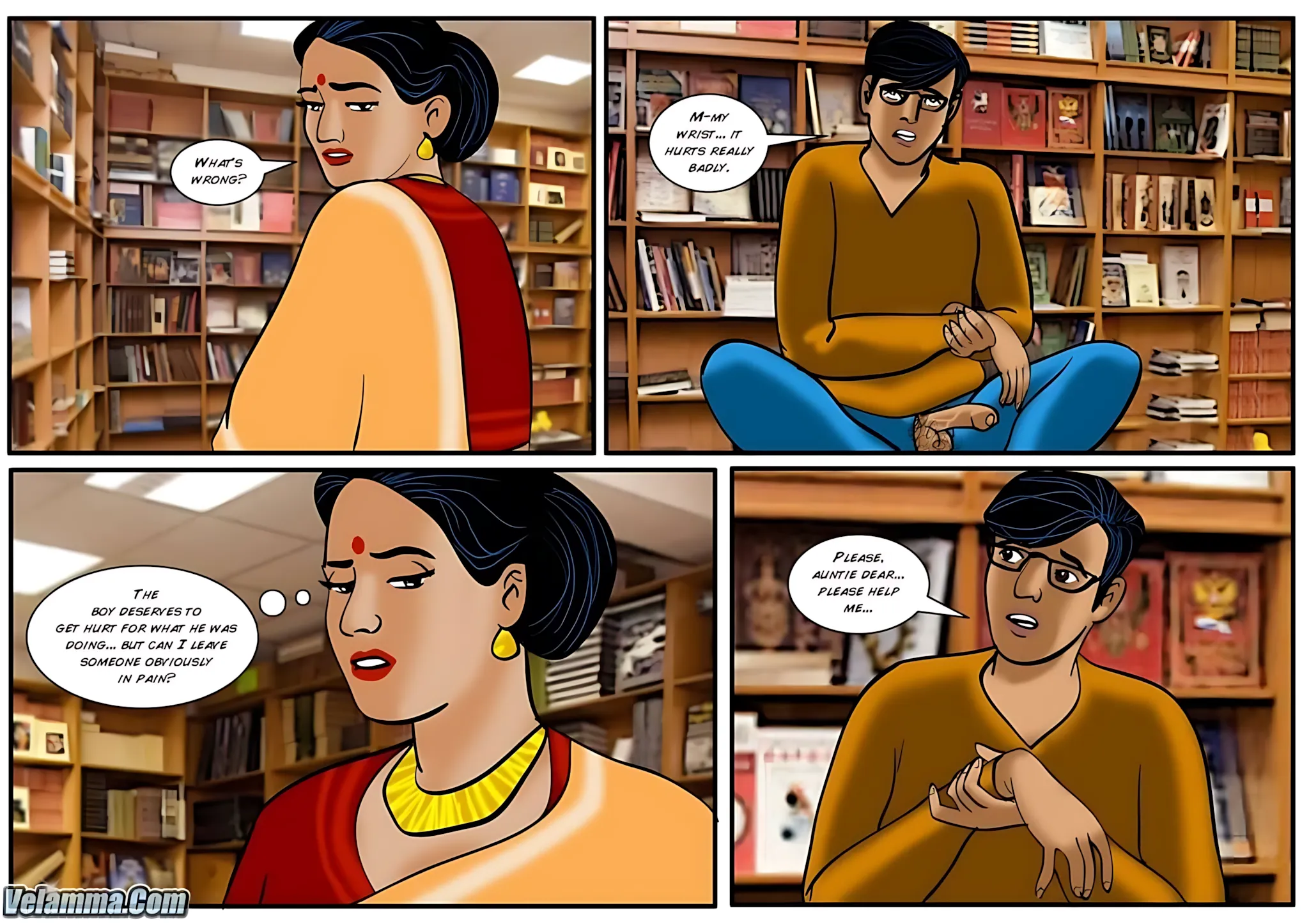 Velamma All Episodes Comics, 29 . Velamma - Episode 29 - Between The Pages, page 14 of 32