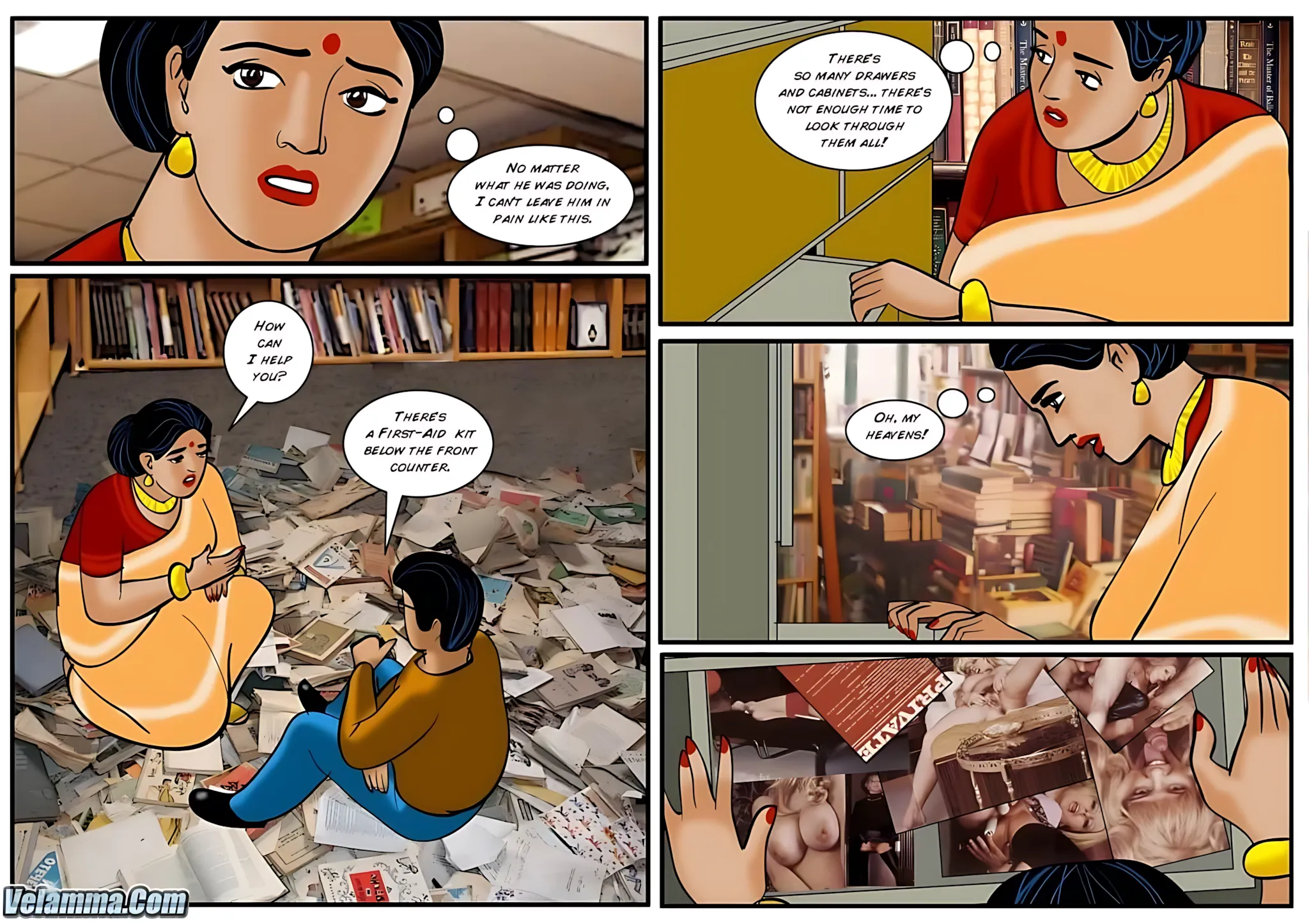 Velamma All Episodes Comics, 29 . Velamma - Episode 29 - Between The Pages, page 15 of 32