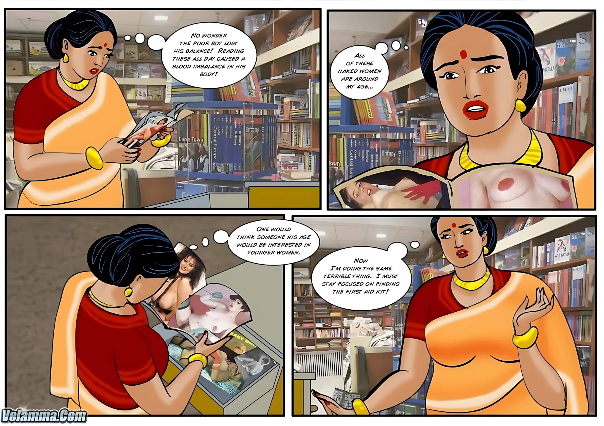 Velamma All Episodes Comics, 29 . Velamma - Episode 29 - Between The Pages, page 16 of 32