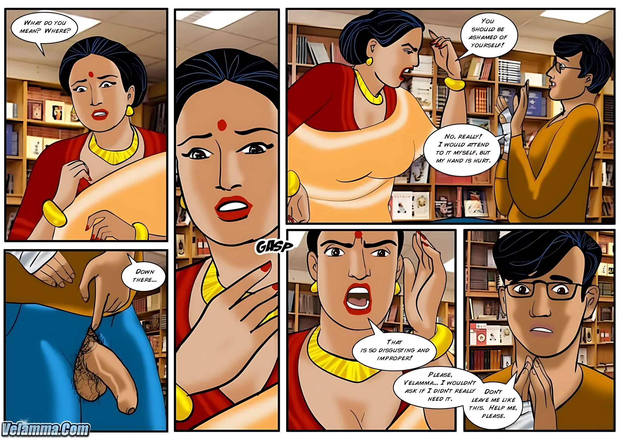 Velamma All Episodes Comics, 29 . Velamma - Episode 29 - Between The Pages, page 19 of 32