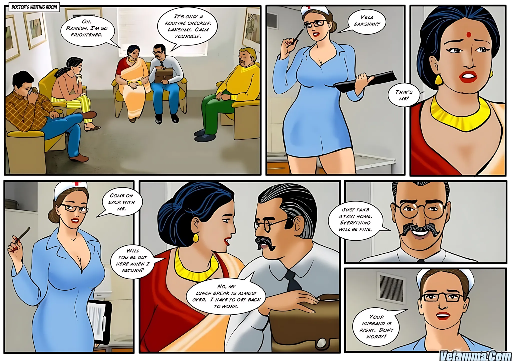 Velamma All Episodes Comics, 28 . Velamma - Episode 28 - Doctor Visit, page 2 of 31