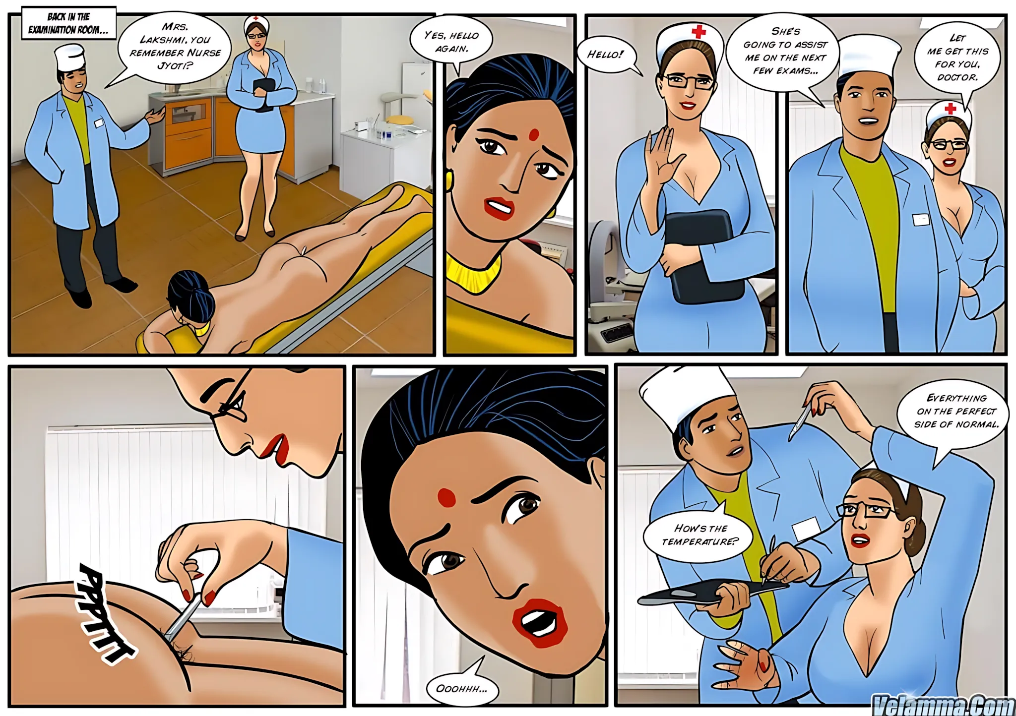 Velamma All Episodes Comics, 28 . Velamma - Episode 28 - Doctor Visit, page 14 of 31