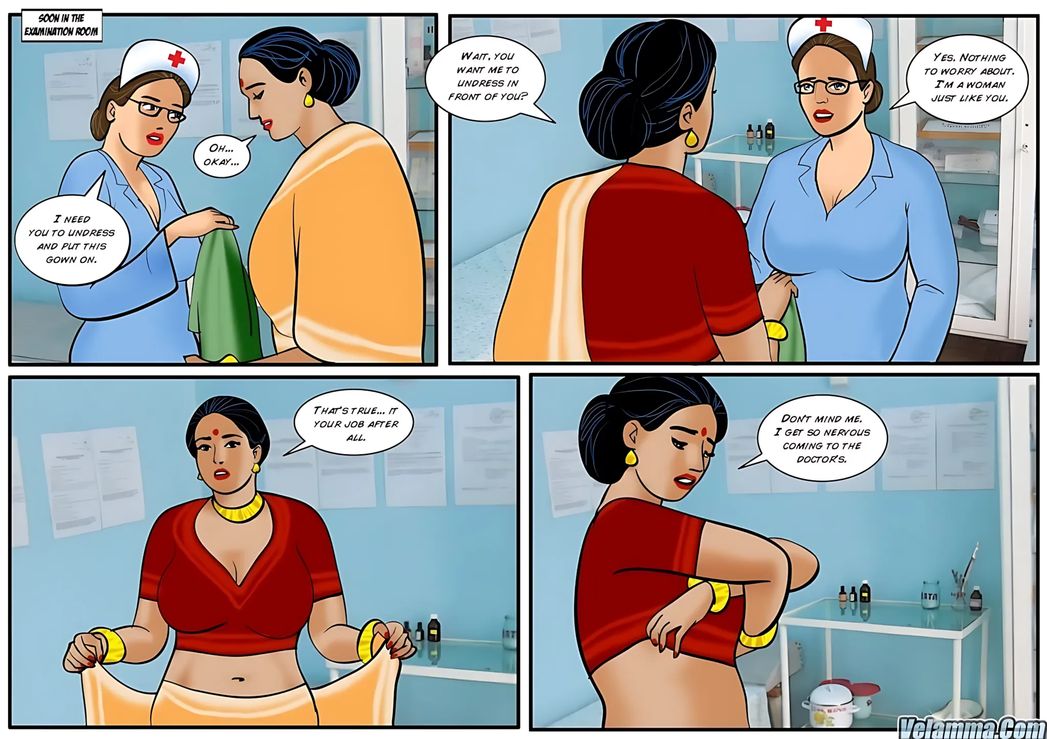 Velamma All Episodes Comics, 28 . Velamma - Episode 28 - Doctor Visit, page 3 of 31