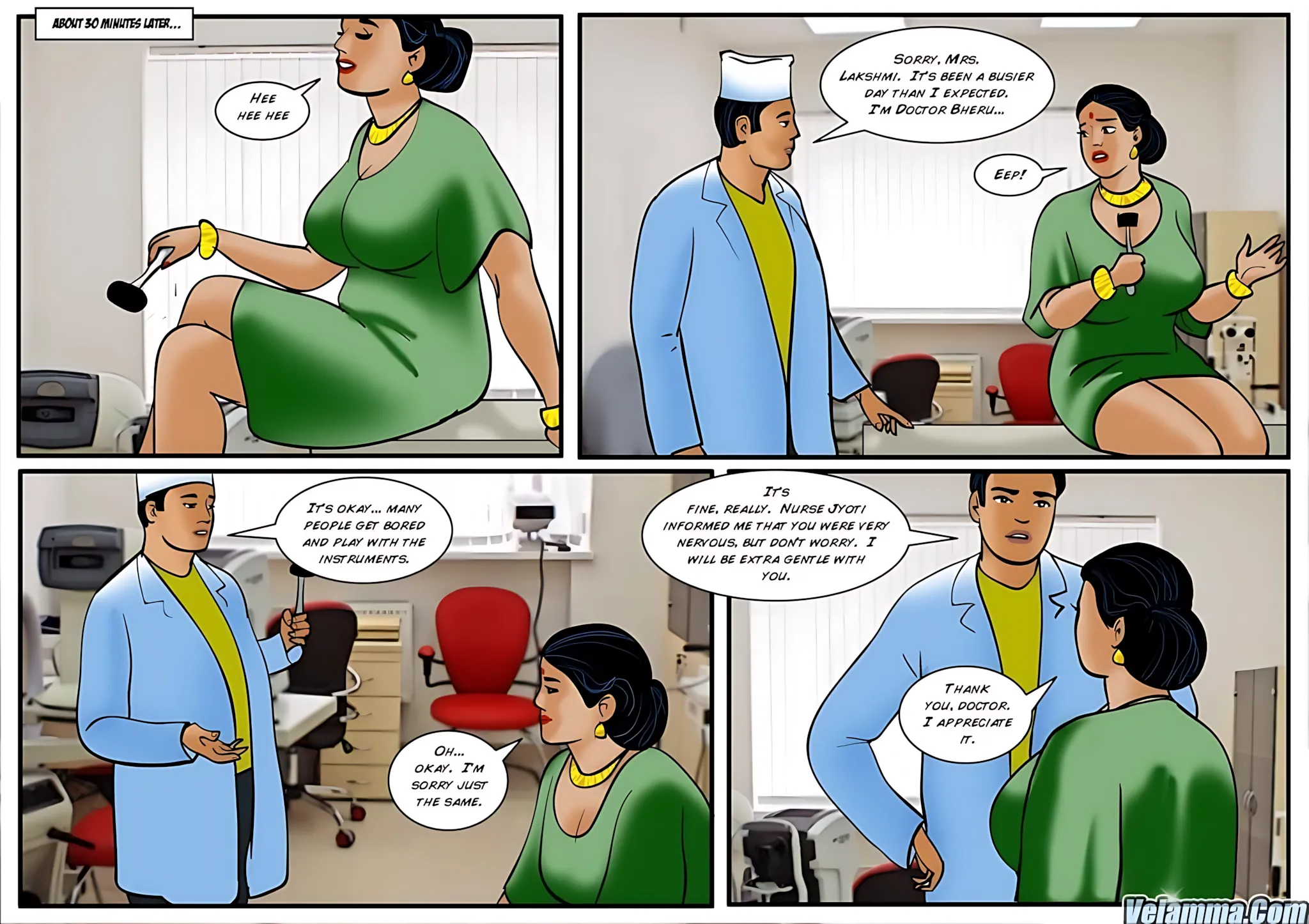 Velamma All Episodes Comics, 28 . Velamma - Episode 28 - Doctor Visit, page 6 of 31