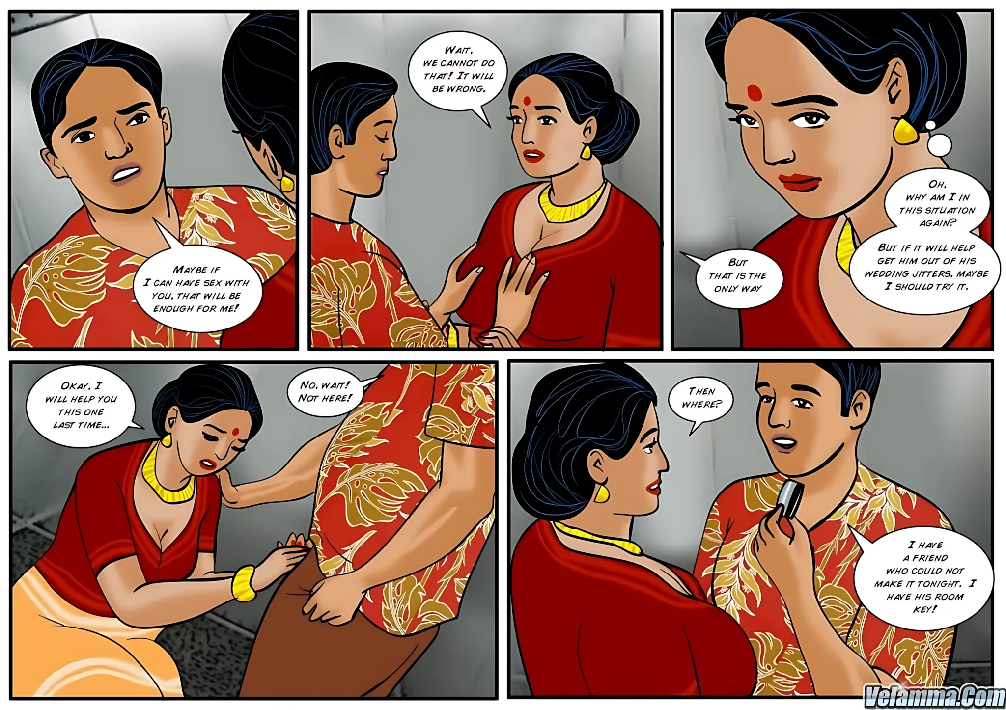 Velamma All Episodes Comics, 27 . Velamma - Episode 27 - His Wedding Day, page 18 of 31