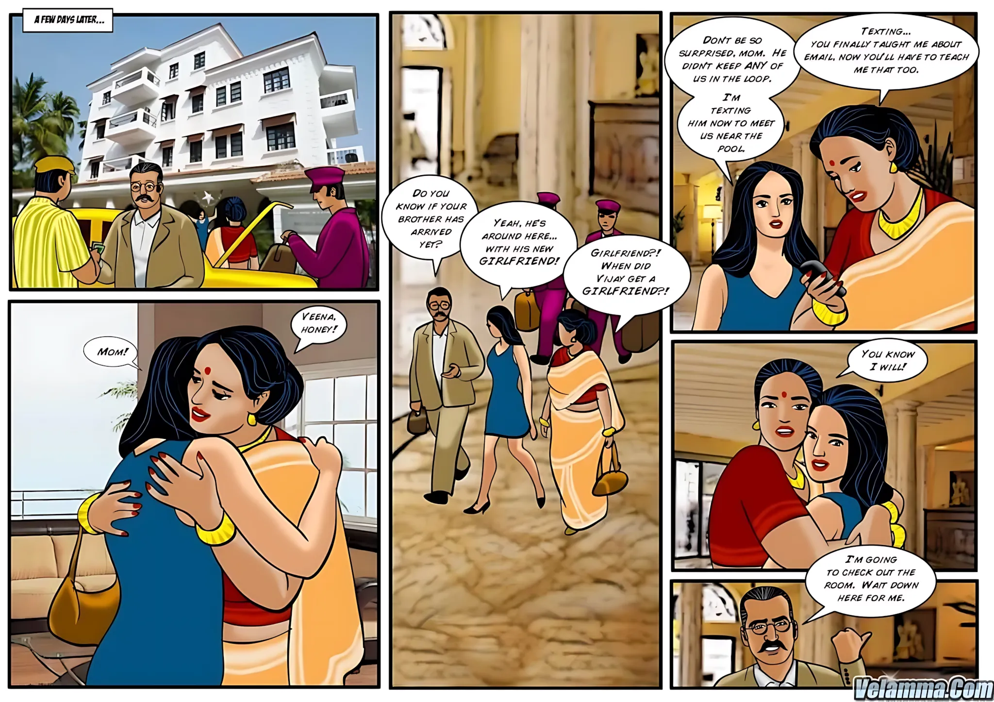 Velamma All Episodes Comics, 27 . Velamma - Episode 27 - His Wedding Day, page 3 of 31