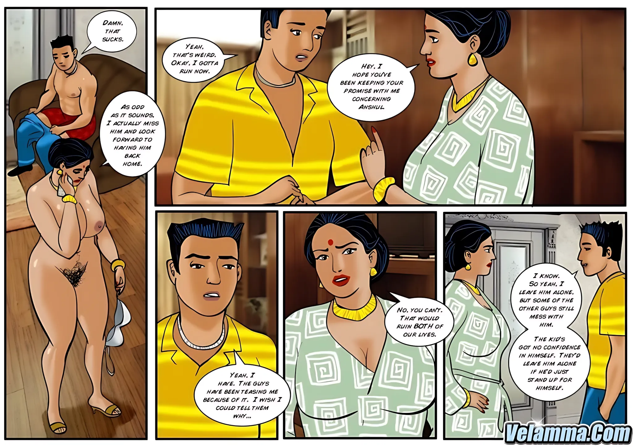 Velamma All Episodes Comics, 26 . Velamma - Episode 26 - Good Influences, page 5 of 31