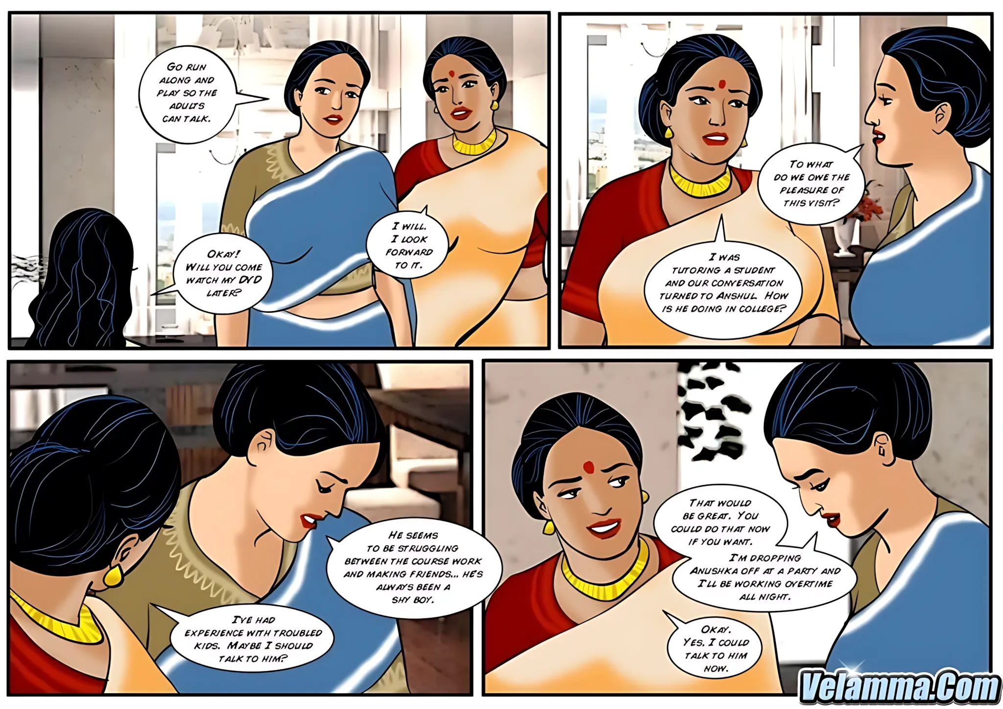 Velamma All Episodes Comics, 26 . Velamma - Episode 26 - Good Influences, page 8 of 31