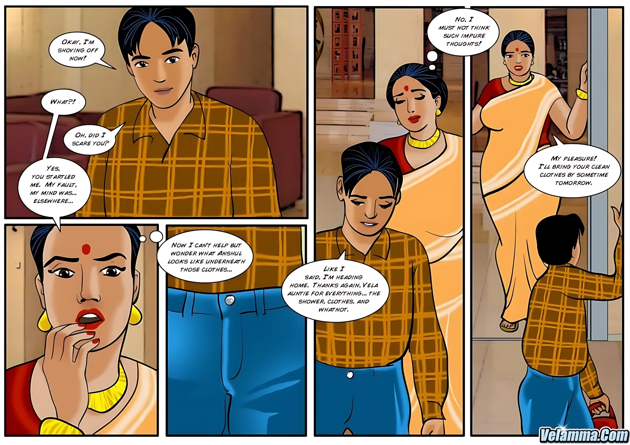 Velamma All Episodes Comics, 25 . Velamma - Episode 25 - Babu The Bully, page 11 of 31