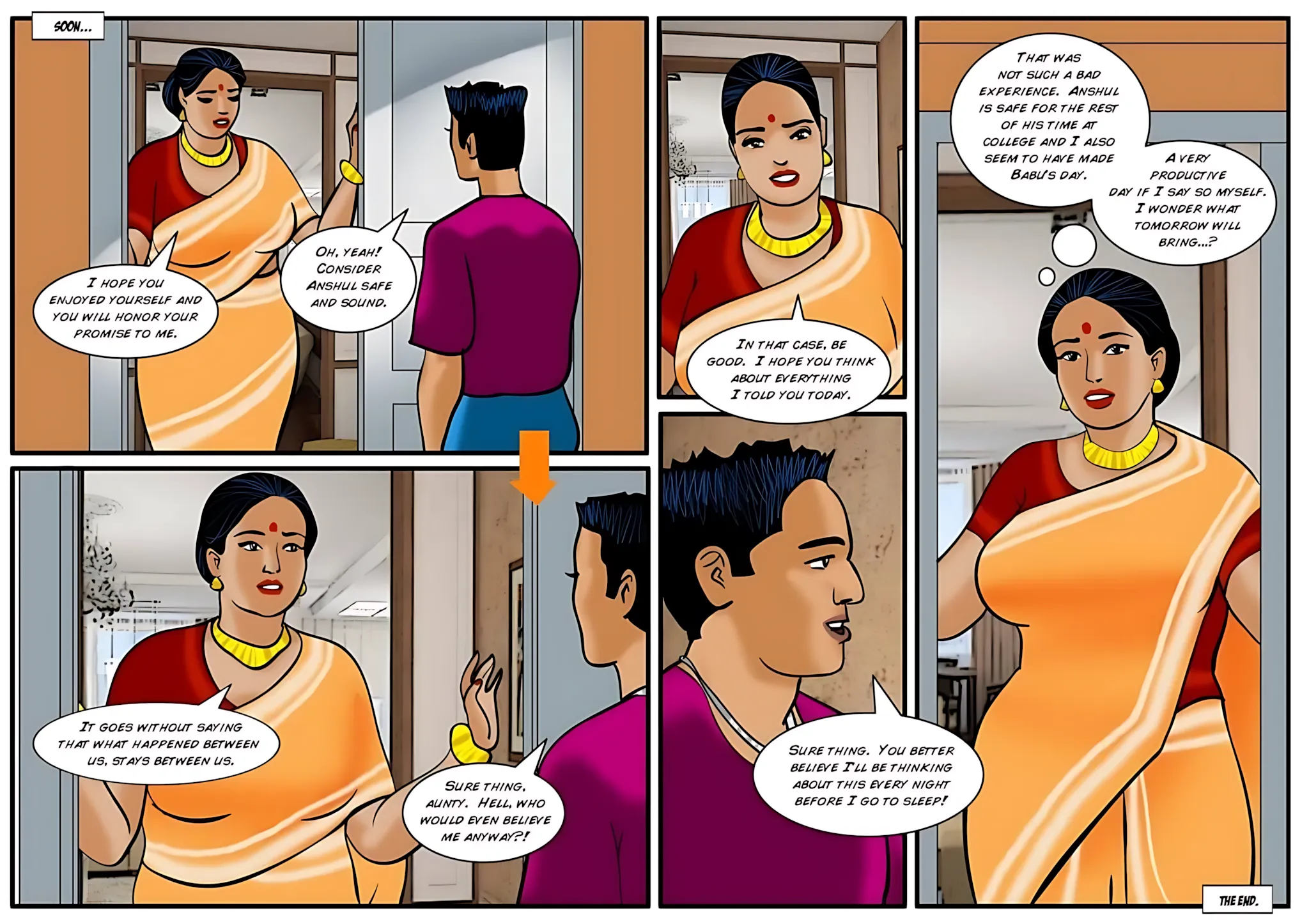 Velamma All Episodes Comics, 25 . Velamma - Episode 25 - Babu The Bully, page 31 of 31