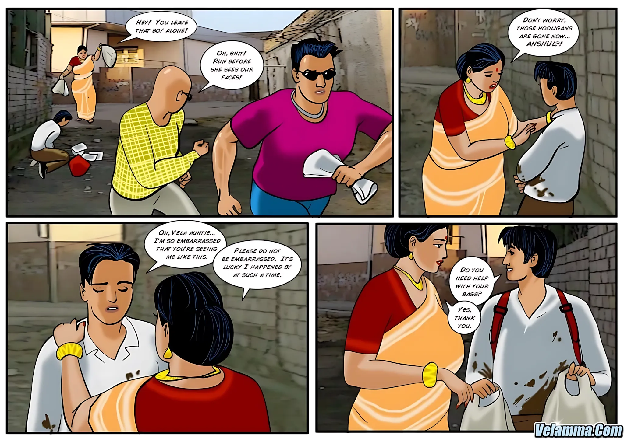 Velamma All Episodes Comics, 25 . Velamma - Episode 25 - Babu The Bully, page 5 of 31
