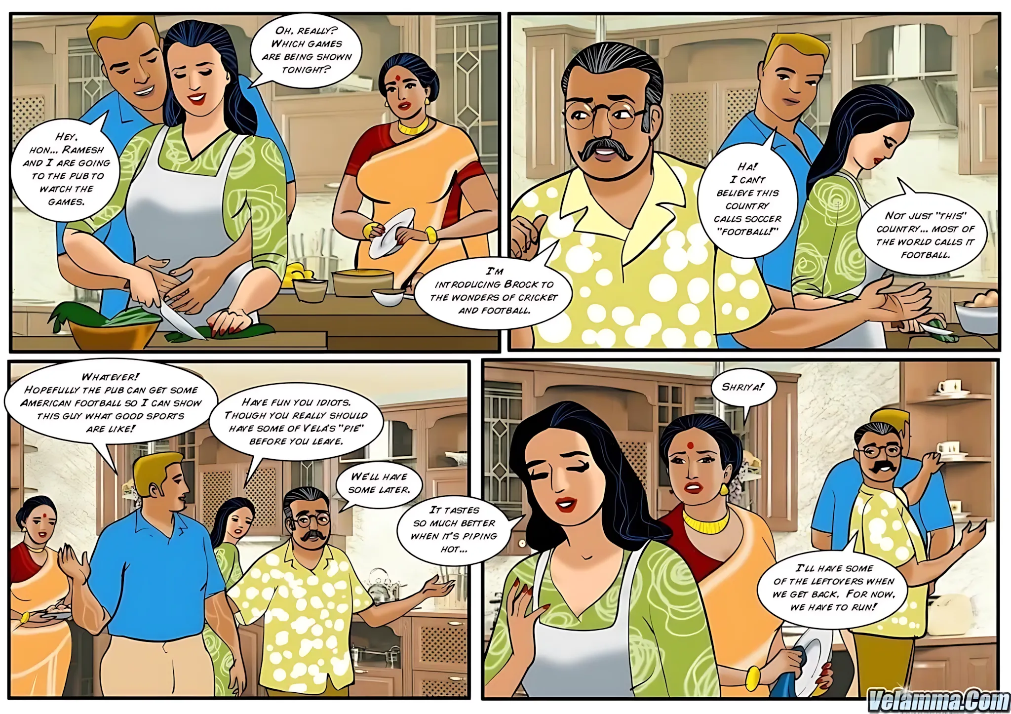 Velamma All Episodes Comics, 24 . Velamma - Episode 24 - Cooking With Ass, page 2 of 30