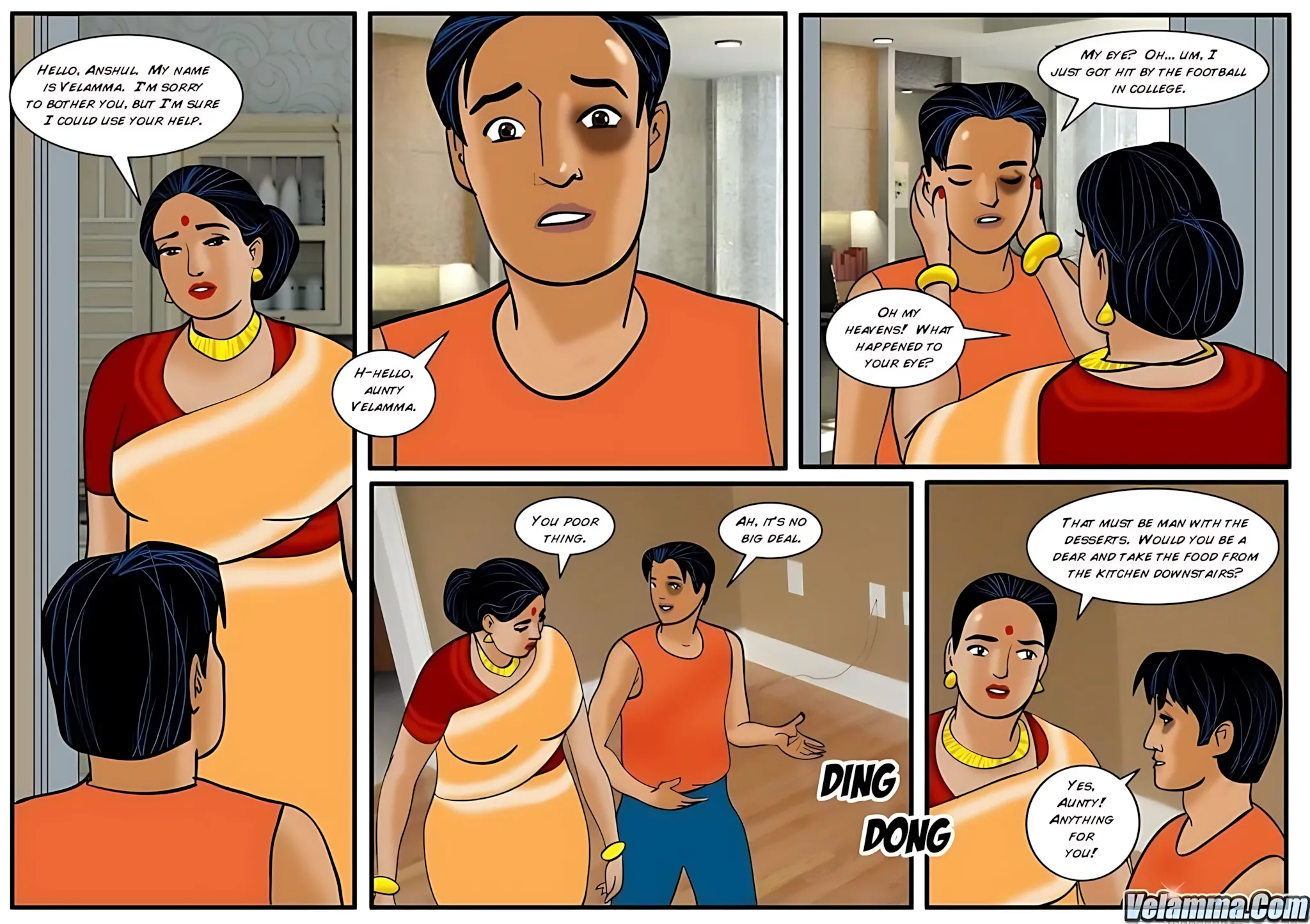Velamma All Episodes Comics, 24 . Velamma - Episode 24 - Cooking With Ass, page 14 of 30