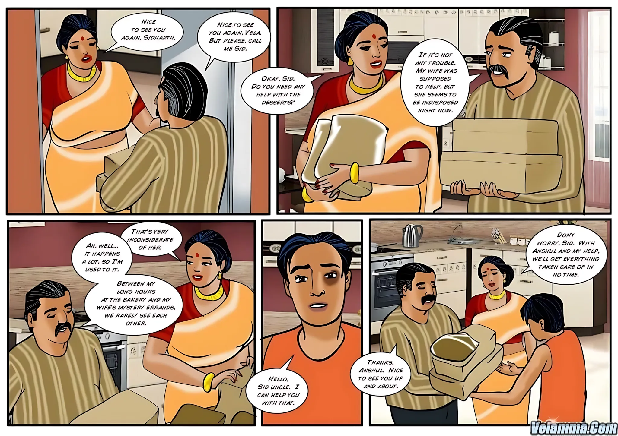 Velamma All Episodes Comics, 24 . Velamma - Episode 24 - Cooking With Ass, page 15 of 30