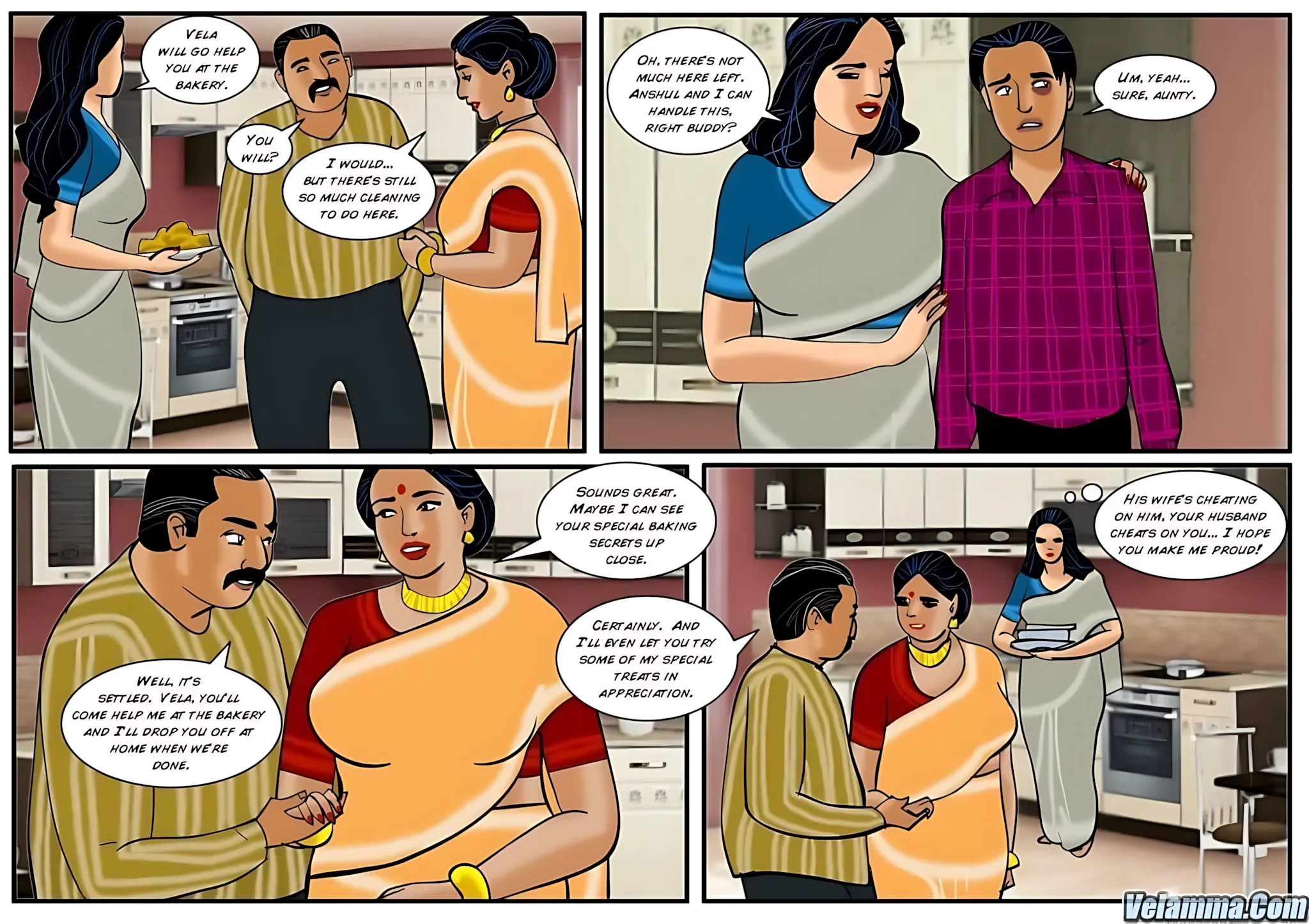 Velamma All Episodes Comics, 24 . Velamma - Episode 24 - Cooking With Ass, page 17 of 30