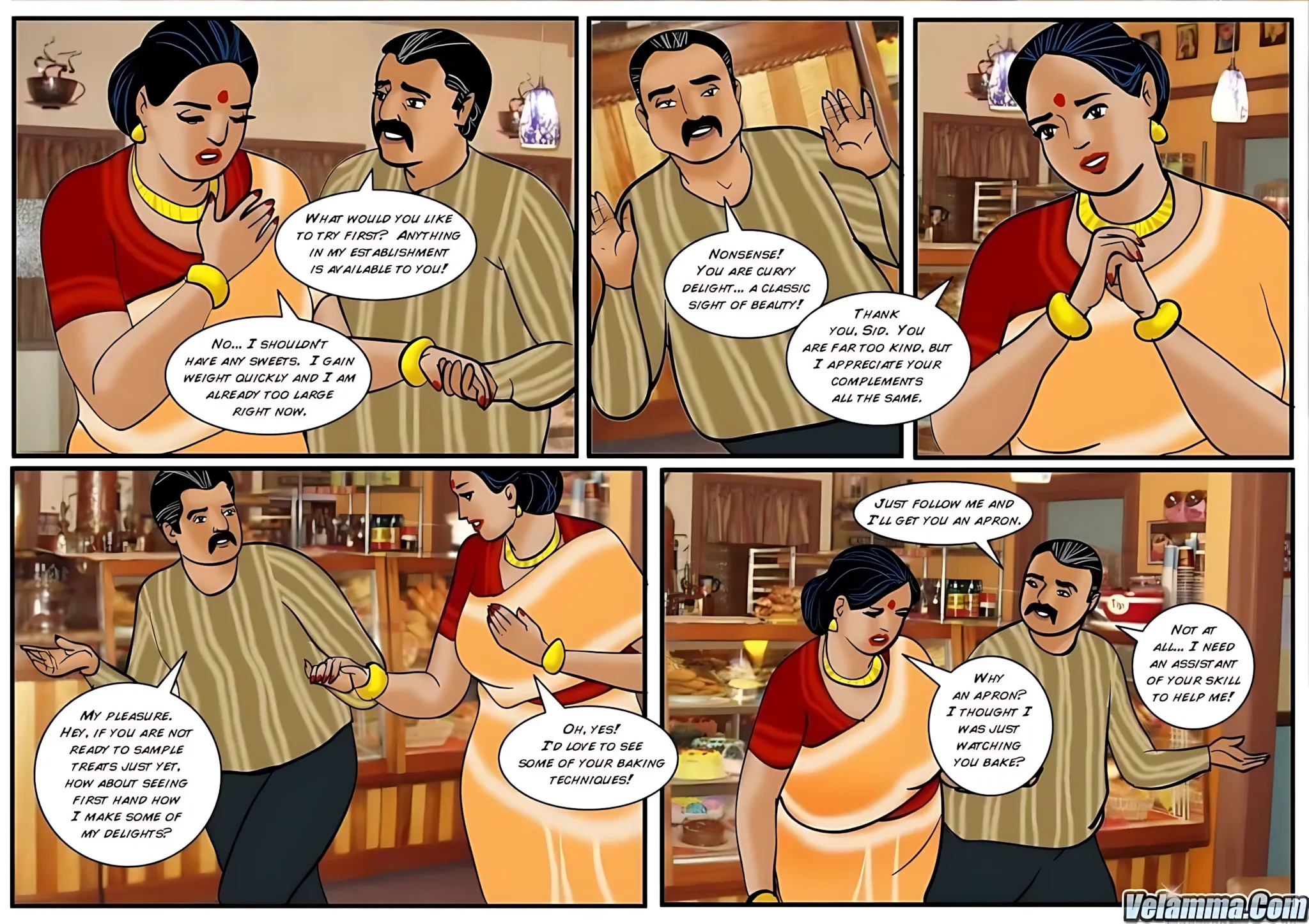 Velamma All Episodes Comics, 24 . Velamma - Episode 24 - Cooking With Ass, page 19 of 30