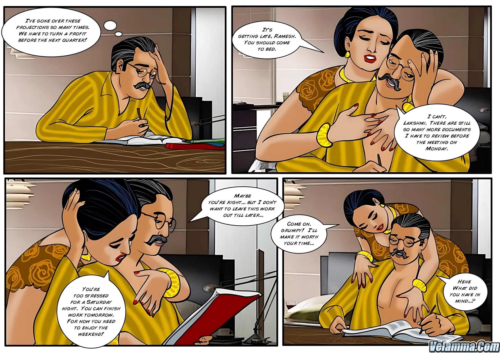 Velamma All Episodes Comics, 23 . Velamma - Episode 23 - Dessert For Three, page 2 of 31