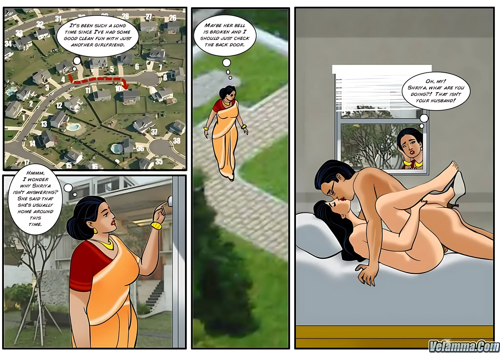 Velamma All Episodes Comics, 22 . Velamma - Episode 22 - Three's Company, page 9 of 31