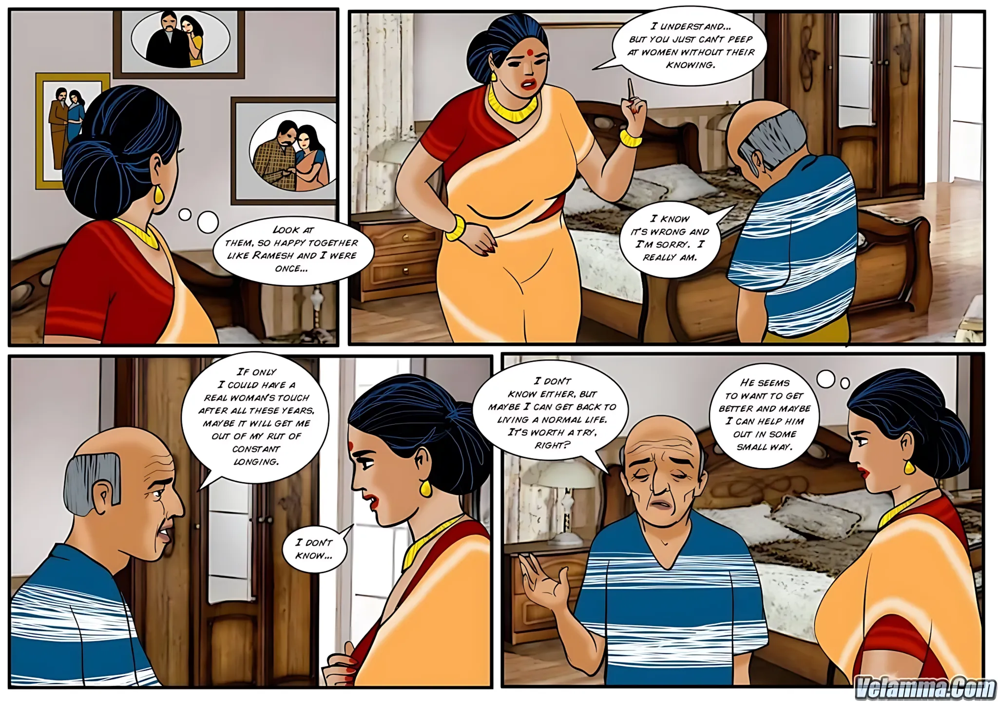 Velamma All Episodes Comics, 21 . Velamma - Episode 21 - Peeping Uncle Tom, page 15 of 31