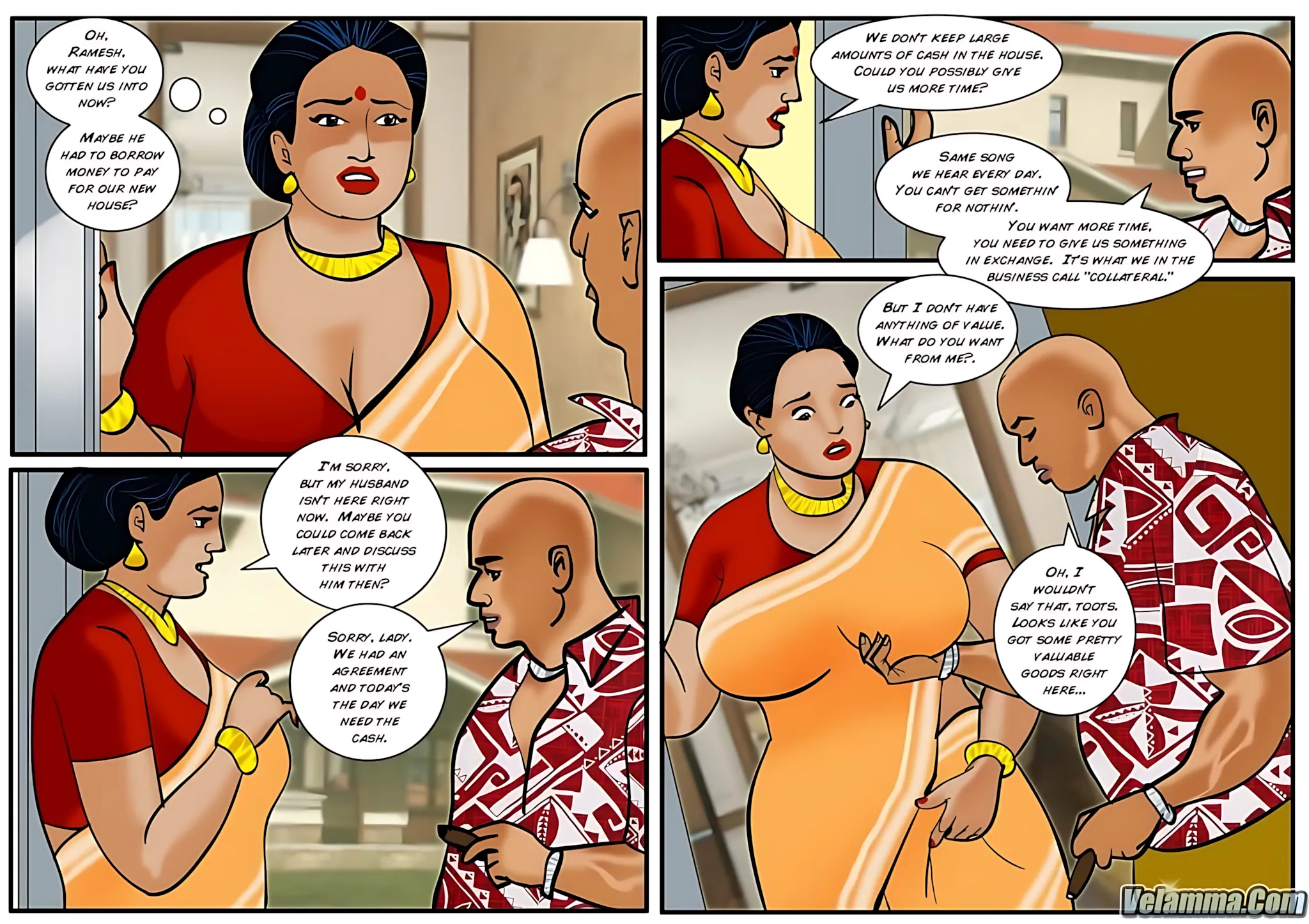 Velamma All Episodes Comics, 20 . Velamma - Episode 20 - Payback, page 8 of 28