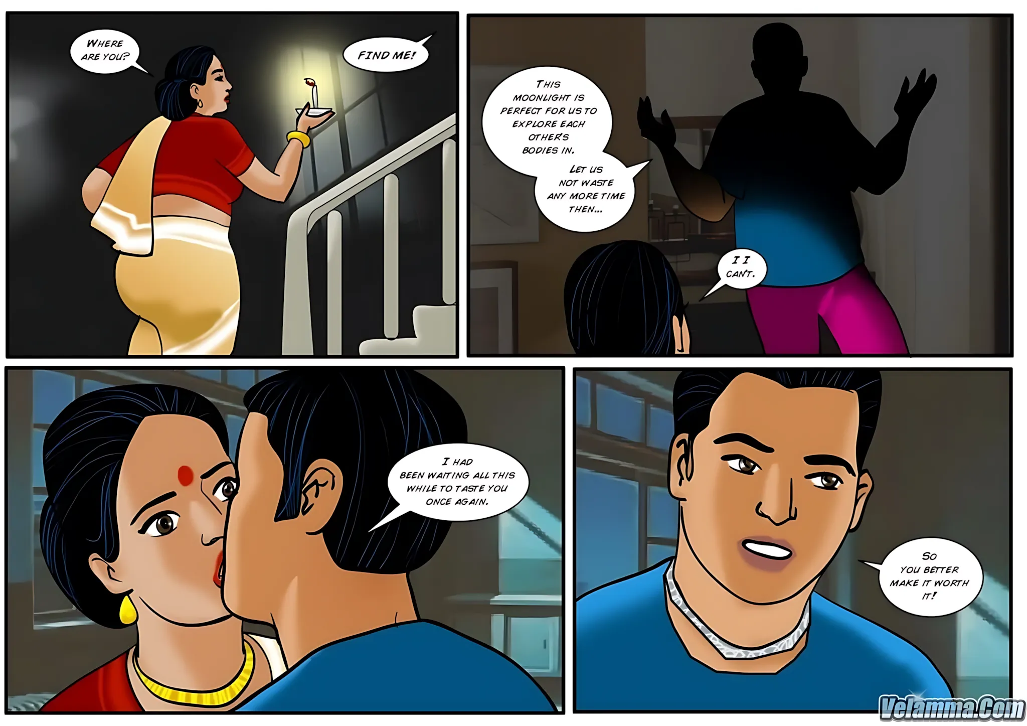 Velamma All Episodes Comics, 17 . Velamma - Episode 17 - The Hunt, page 9 of 31