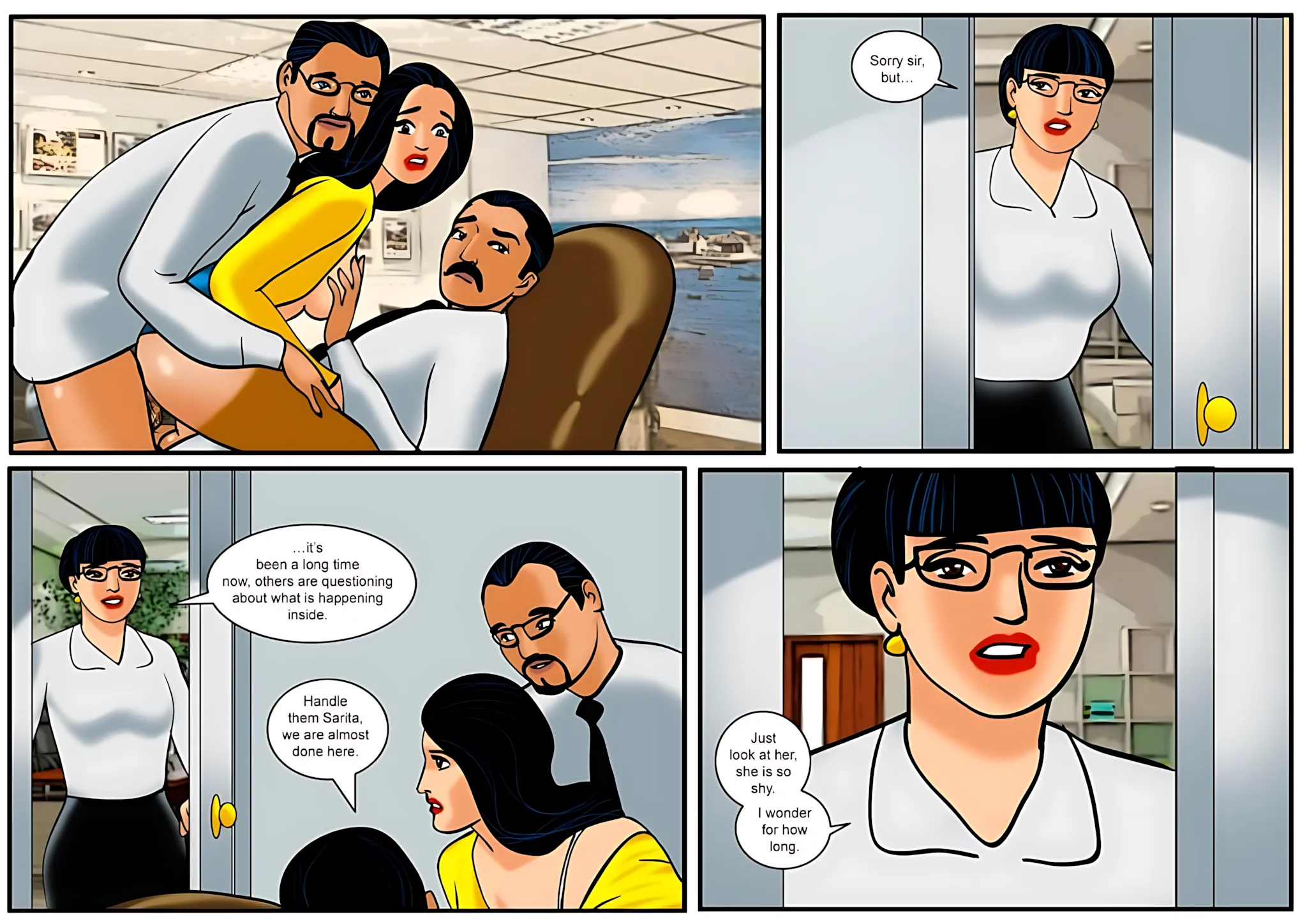Velamma All Episodes Comics, 15 . Velamma - Episode 15 - The First Interview!, page 26 of 31