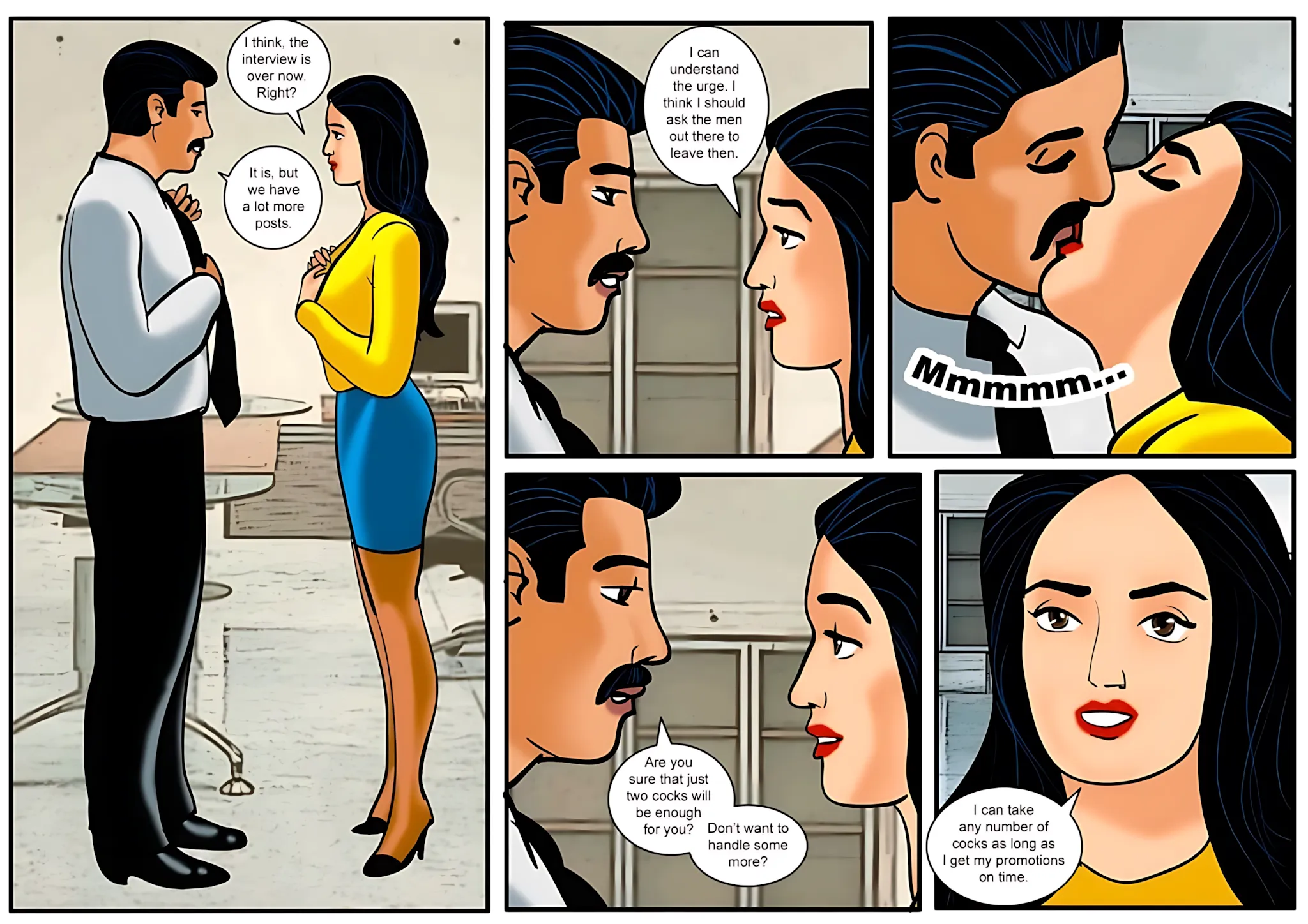 Velamma All Episodes Comics, 15 . Velamma - Episode 15 - The First Interview!, page 30 of 31