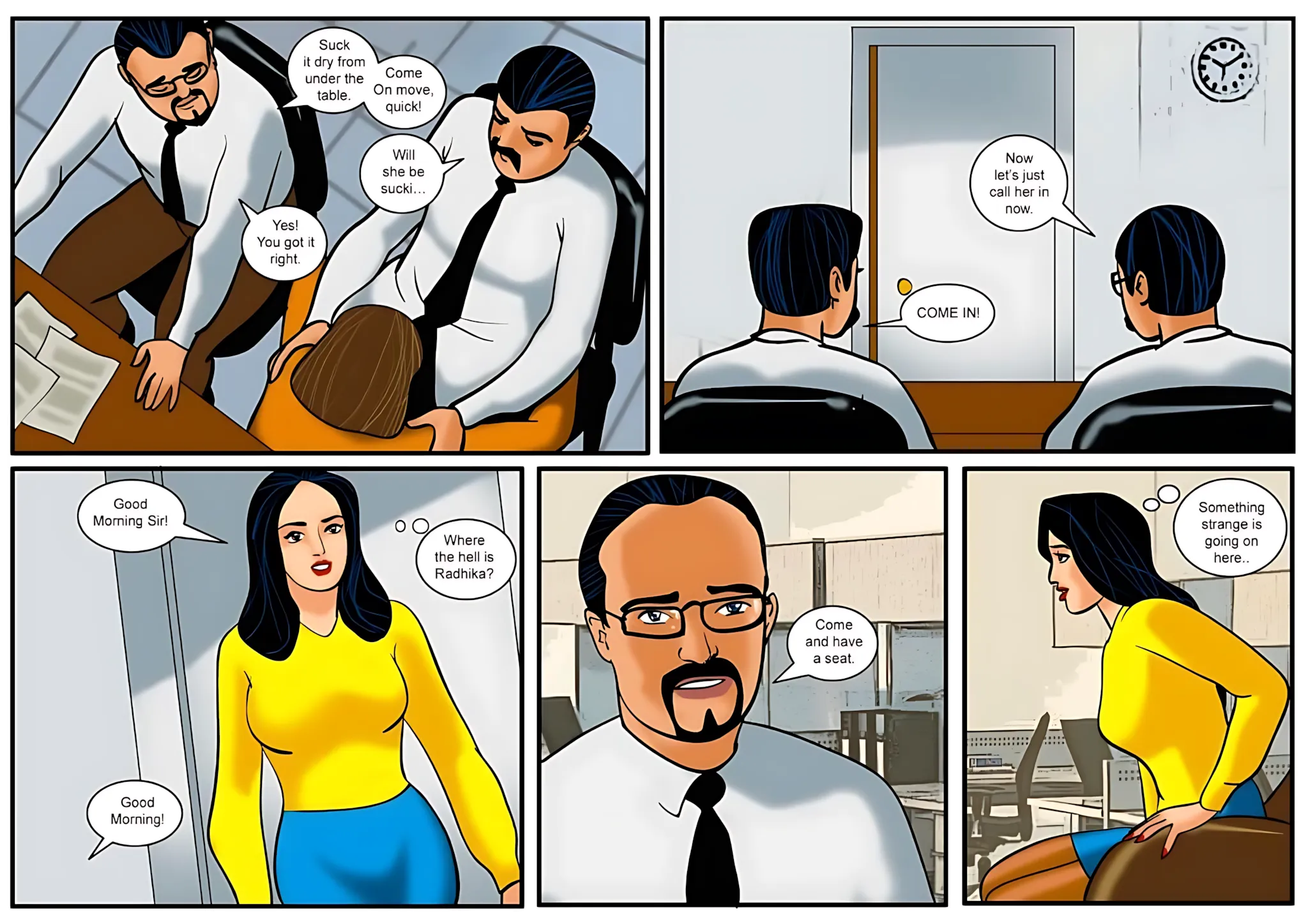 Velamma All Episodes Comics, 15 . Velamma - Episode 15 - The First Interview!, page 4 of 31