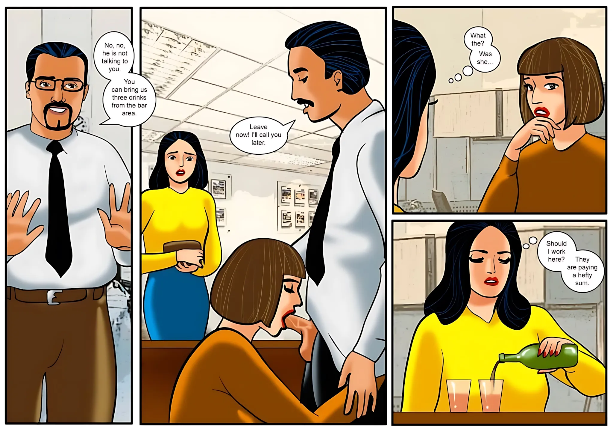 Velamma All Episodes Comics, 15 . Velamma - Episode 15 - The First Interview!, page 7 of 31