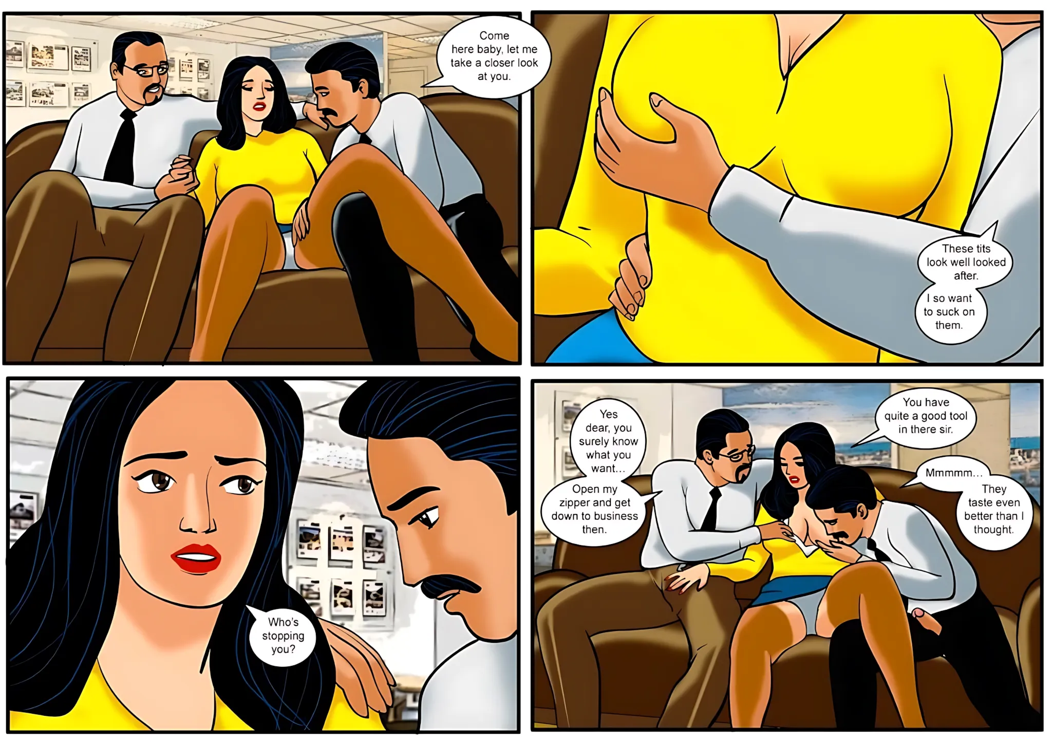 Velamma All Episodes Comics, 15 . Velamma - Episode 15 - The First Interview!, page 10 of 31