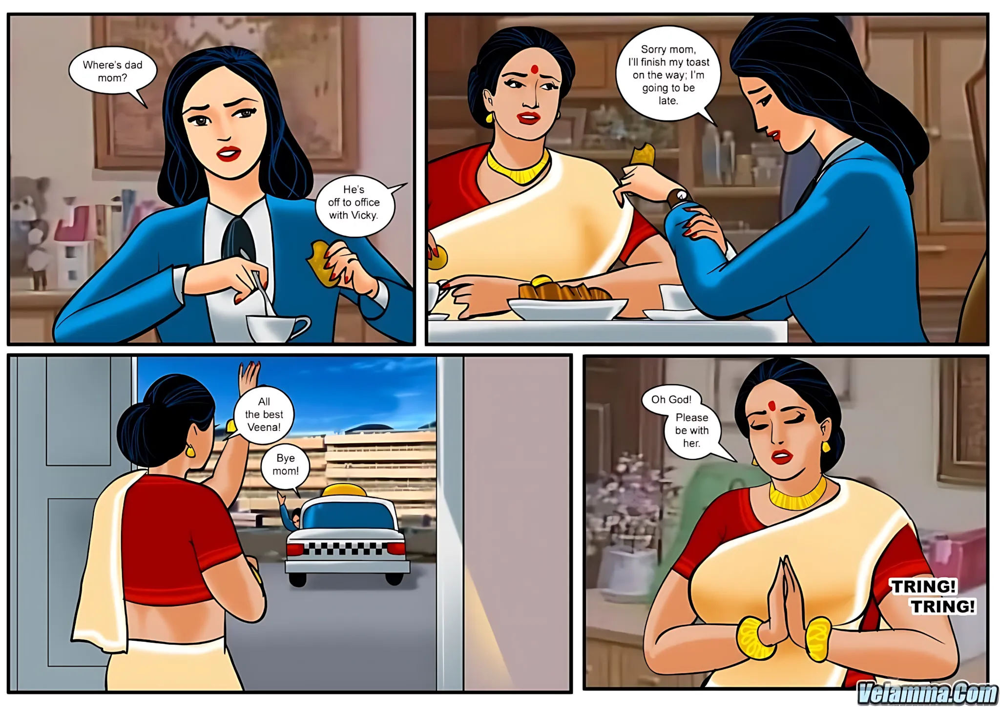 Velamma All Episodes Comics, 14 . Velamma - Episode 14 - Falling Prey, page 3 of 31