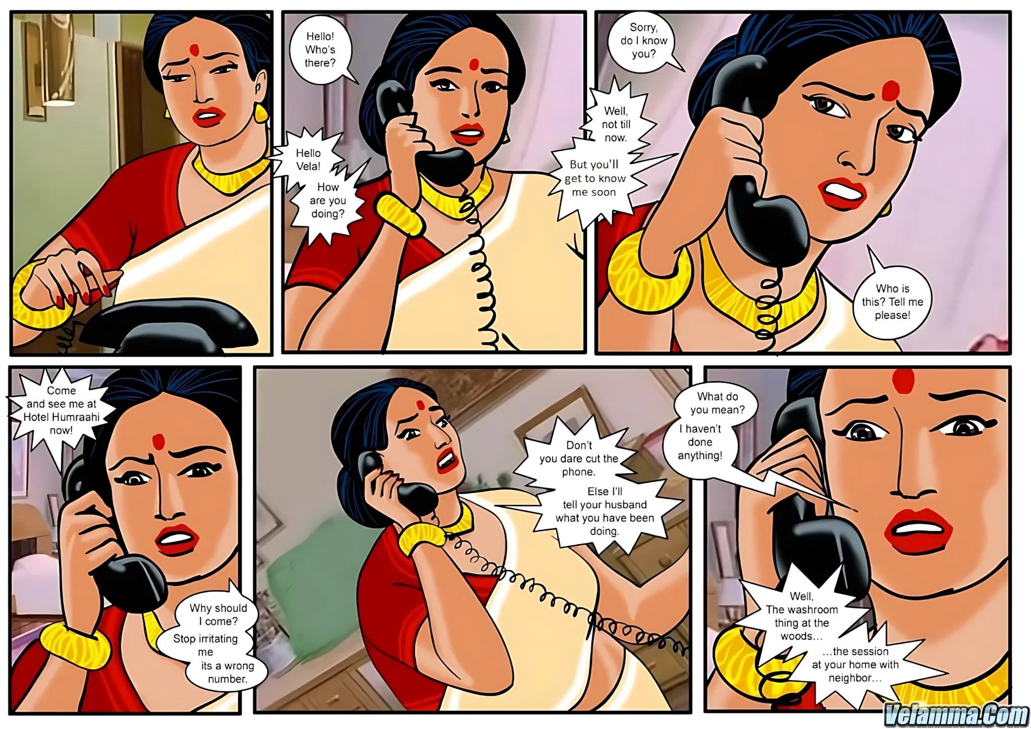 Velamma All Episodes Comics, 14 . Velamma - Episode 14 - Falling Prey, page 4 of 31