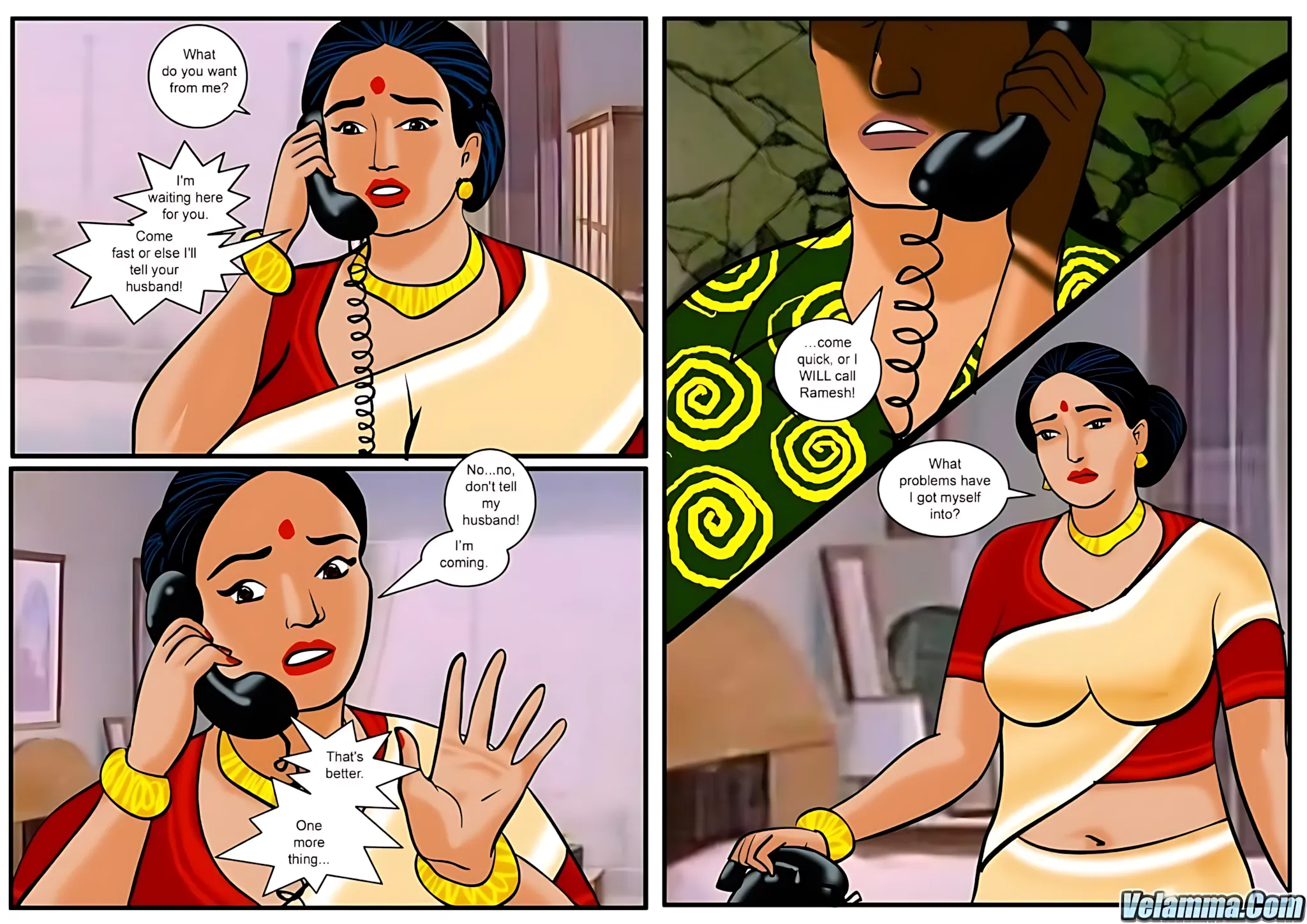 Velamma All Episodes Comics, 14 . Velamma - Episode 14 - Falling Prey, page 5 of 31