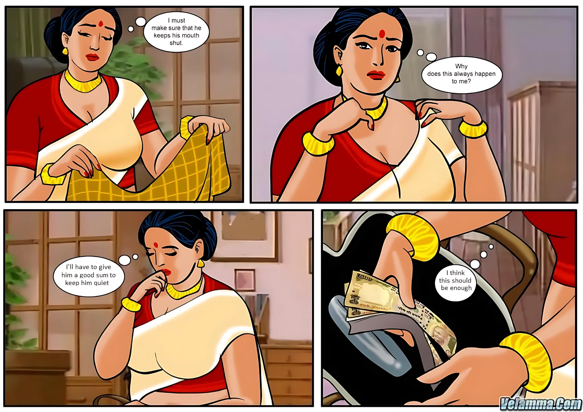 Velamma All Episodes Comics, 14 . Velamma - Episode 14 - Falling Prey, page 6 of 31