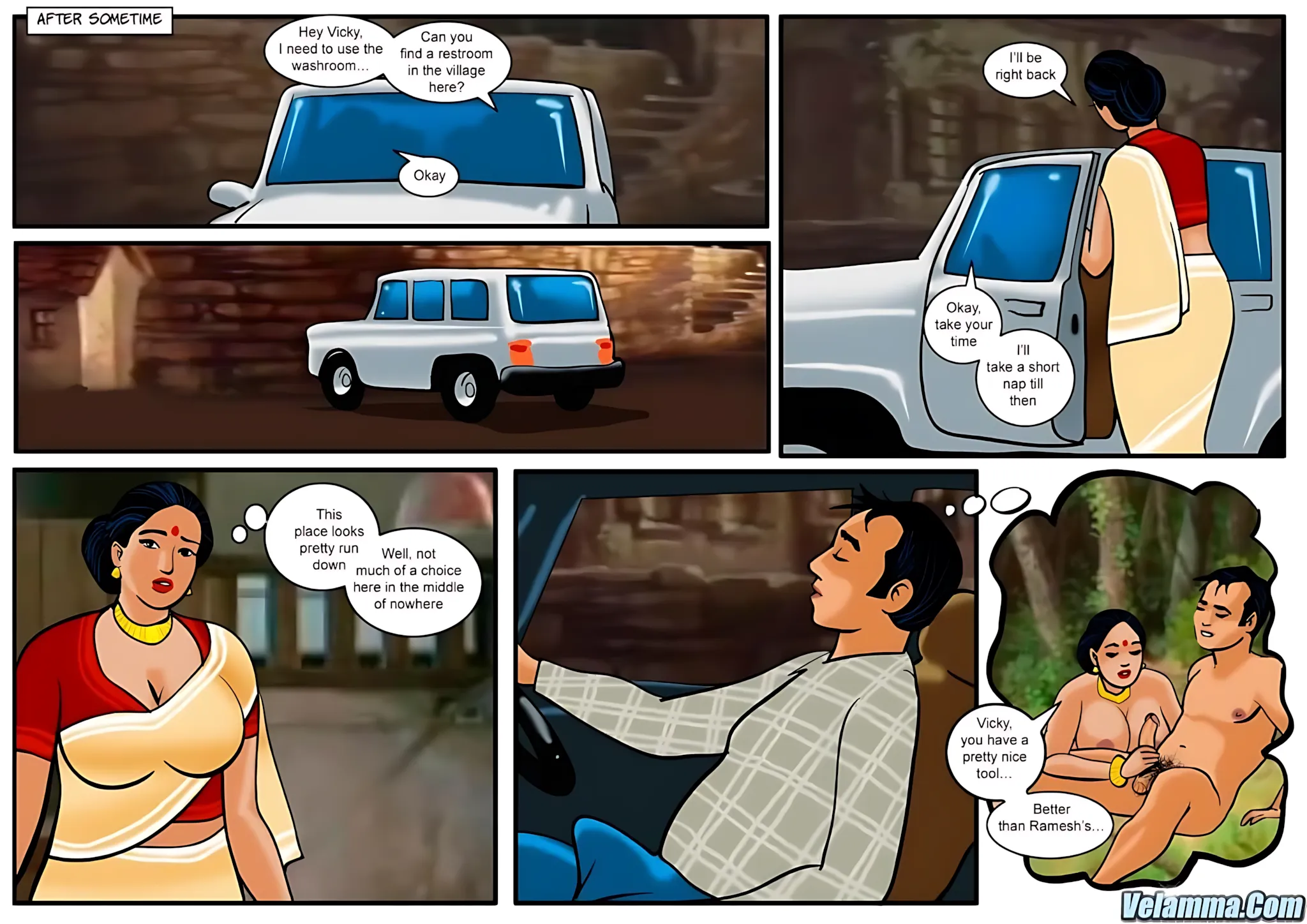 Velamma All Episodes Comics, 13 . Velamma - Episode 13 - In The Middle Of A Journey, page 11 of 30