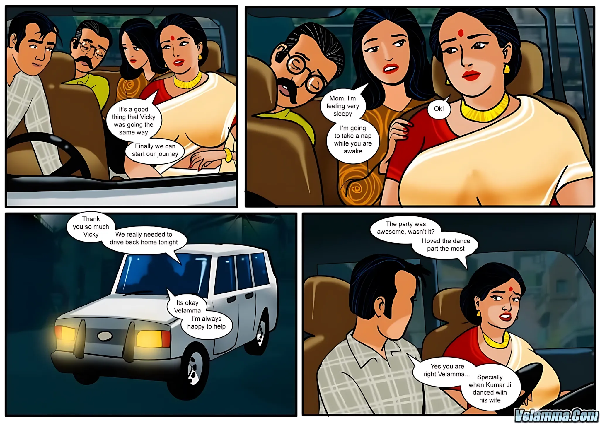 Velamma All Episodes Comics, 13 . Velamma - Episode 13 - In The Middle Of A Journey, page 3 of 30