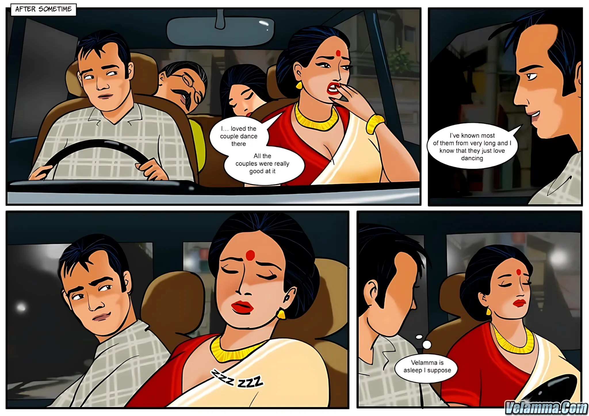 Velamma All Episodes Comics, 13 . Velamma - Episode 13 - In The Middle Of A Journey, page 4 of 30