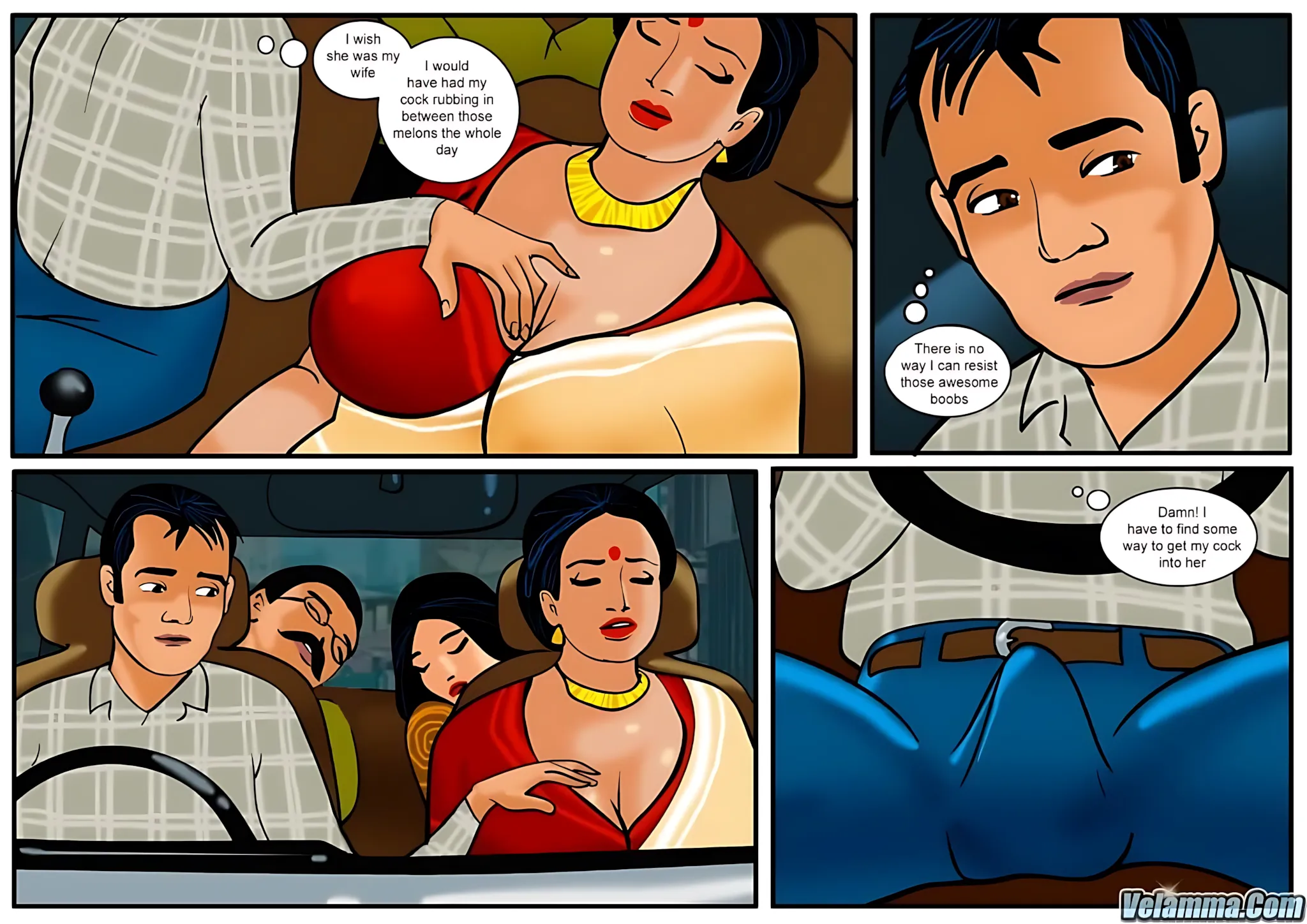 Velamma All Episodes Comics, 13 . Velamma - Episode 13 - In The Middle Of A Journey, page 8 of 30