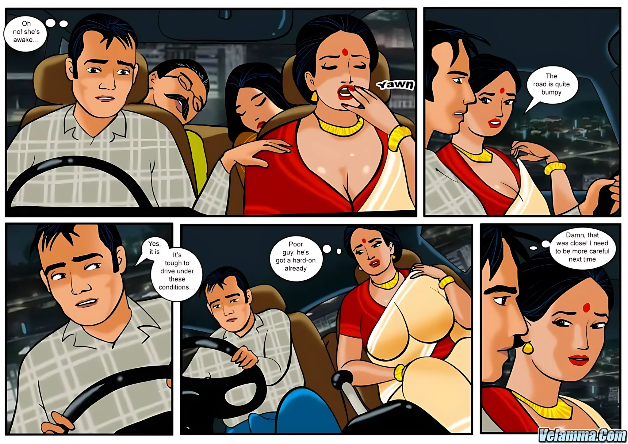 Velamma All Episodes Comics, 13 . Velamma - Episode 13 - In The Middle Of A Journey, page 10 of 30